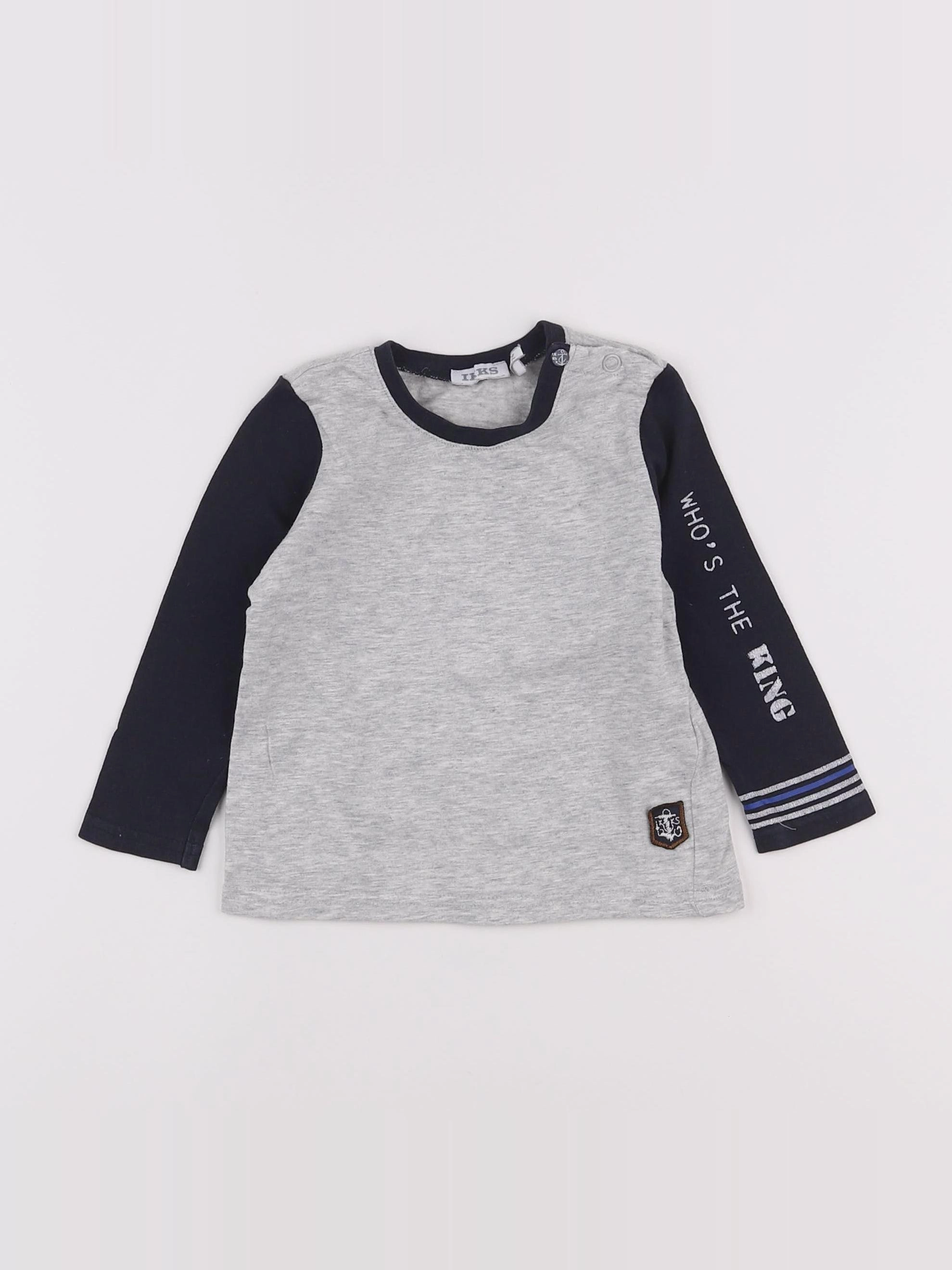 IKKS - tee-shirt gris - 12 mois
