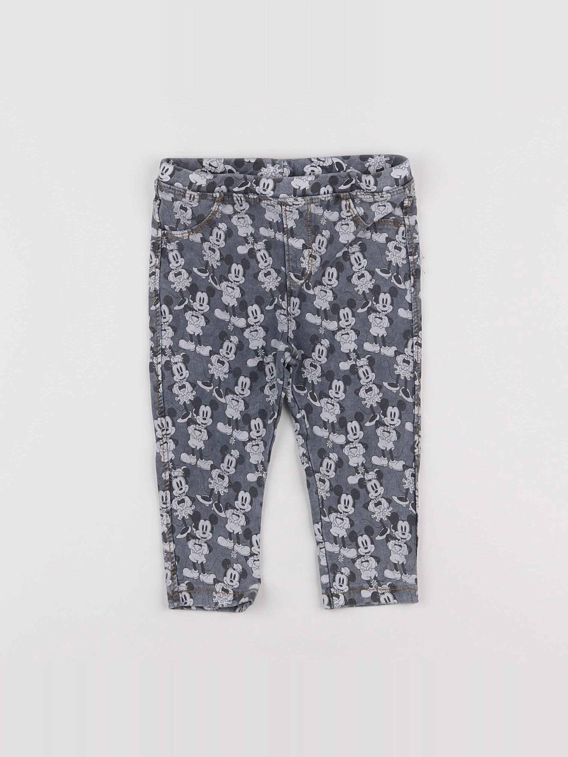 Zara - legging gris - 9/12 mois