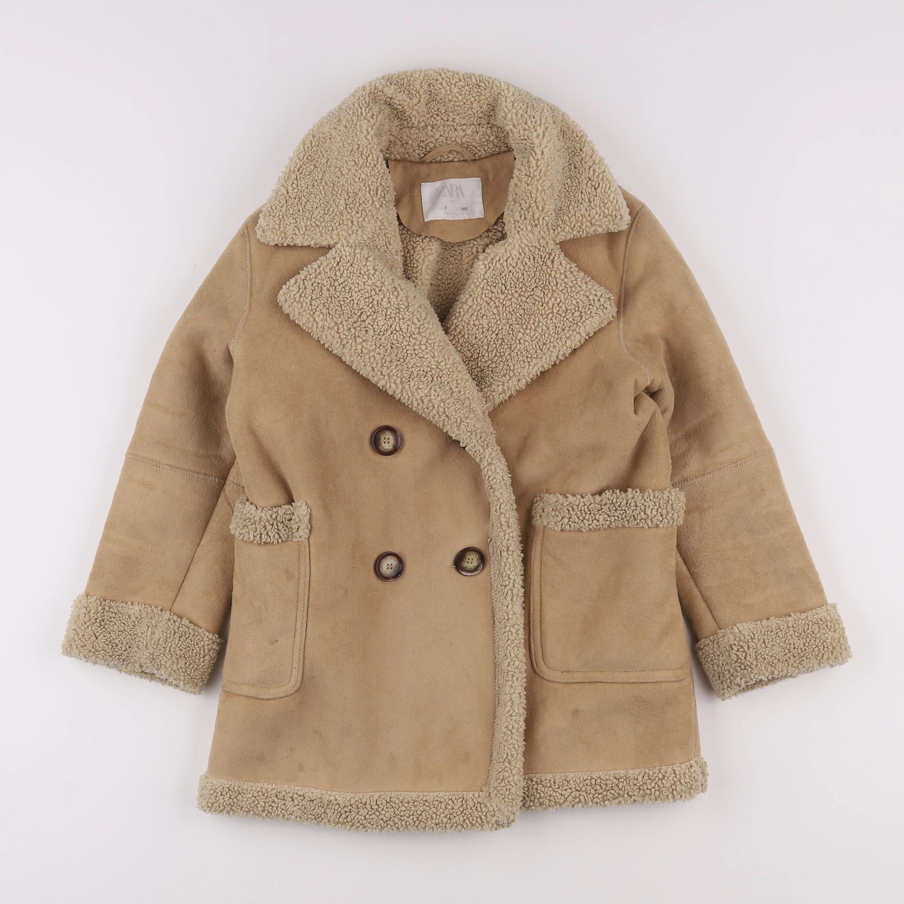 Zara - manteau marron - 7 ans