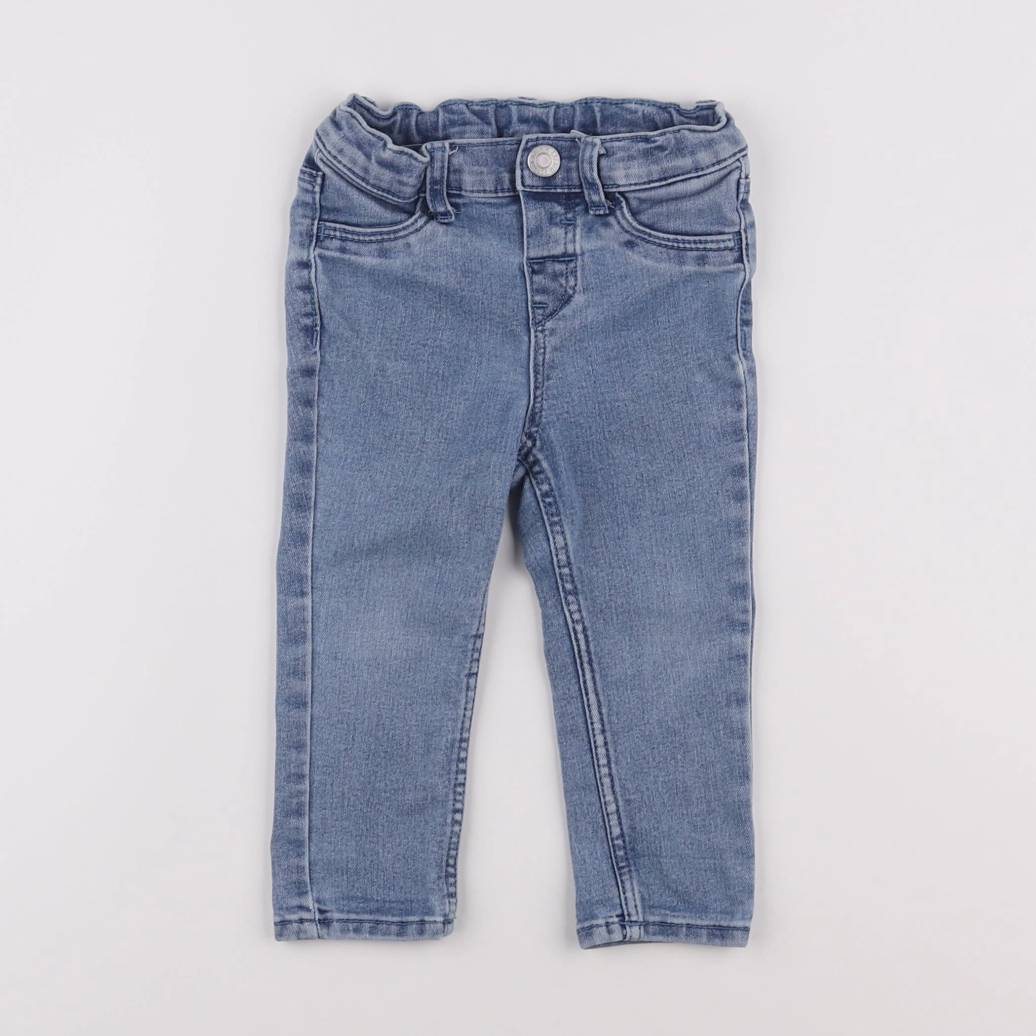 H&M - jean bleu - 9/12 mois