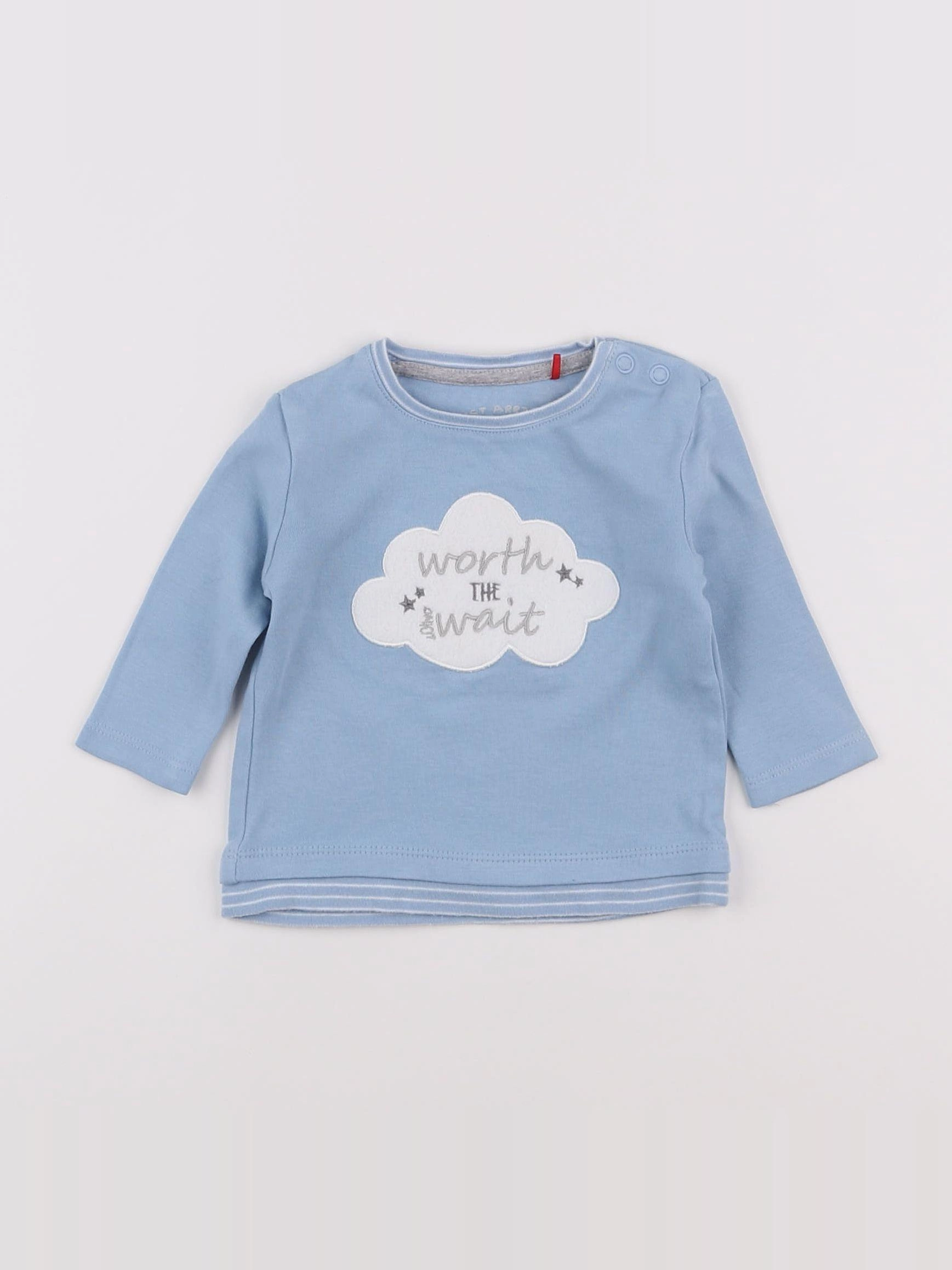 s.Oliver - tee-shirt bleu - 3 mois