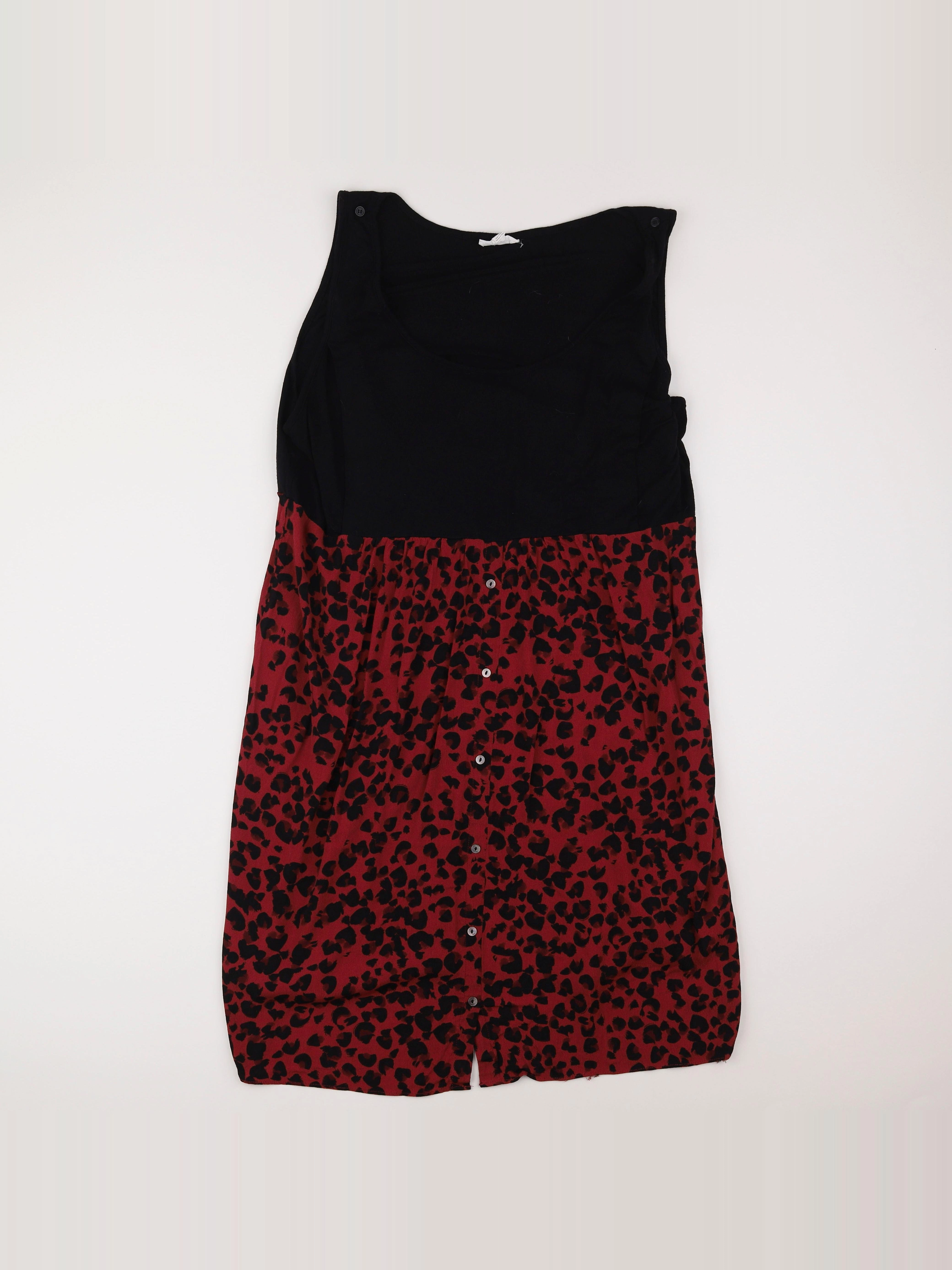 Seraphine - robe grossesse rouge, noir - 50