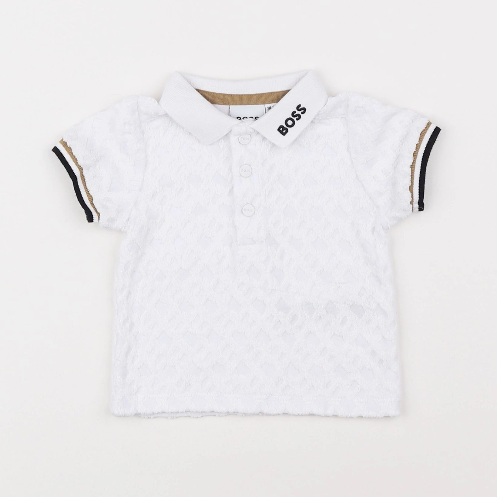 Hugo Boss - polo blanc - 3 mois