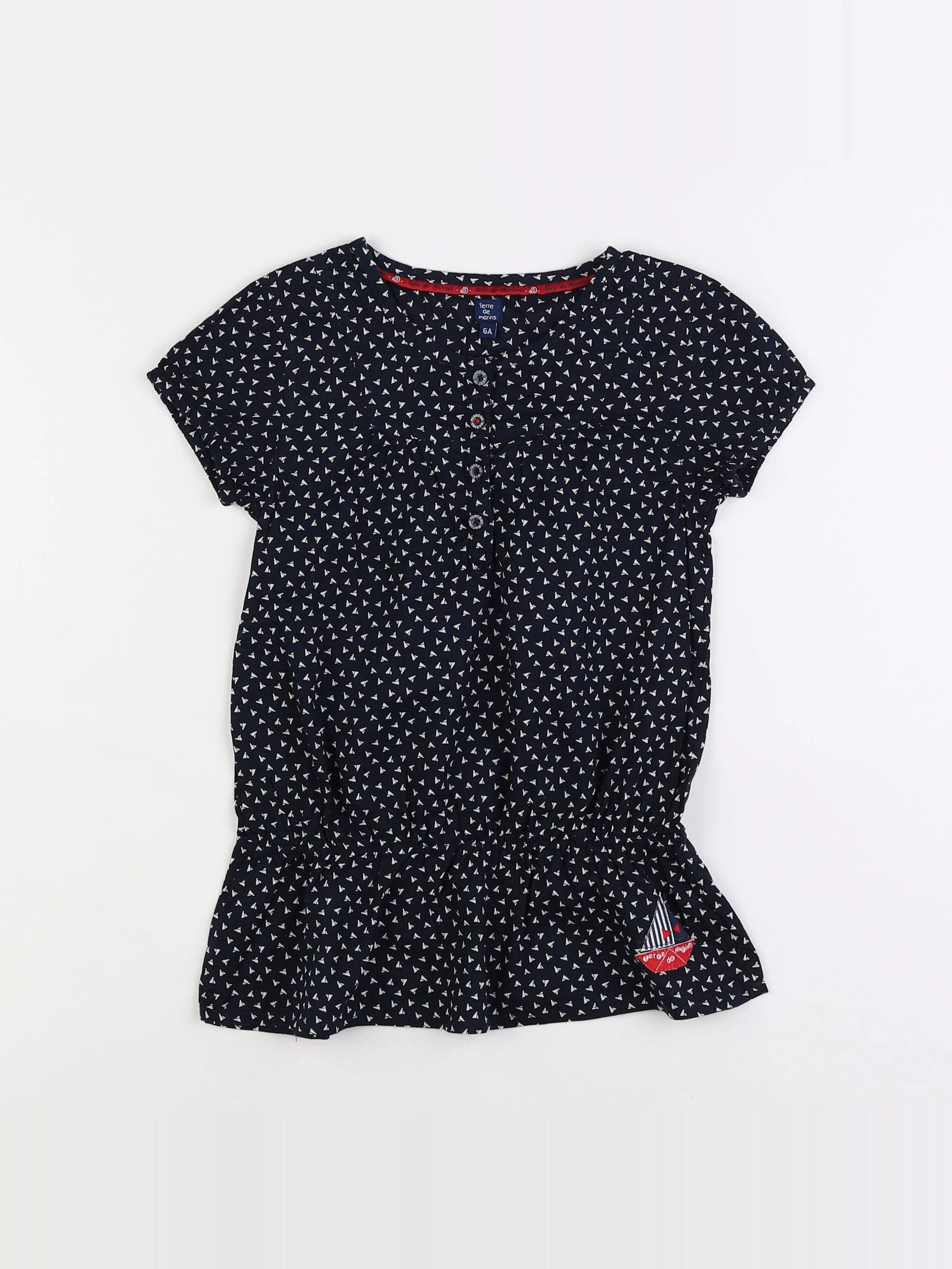 Terre de marins - robe bleu - 6 ans