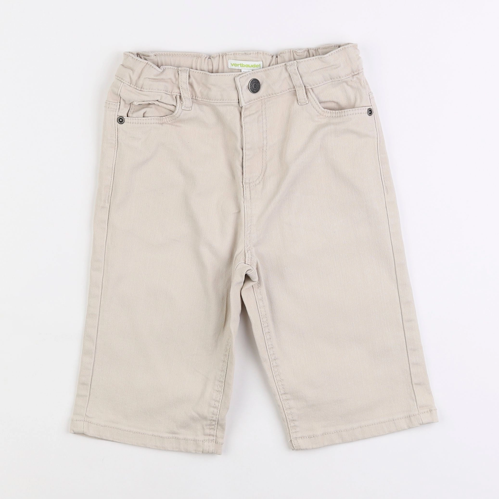 Vertbaudet - short beige - 9 ans