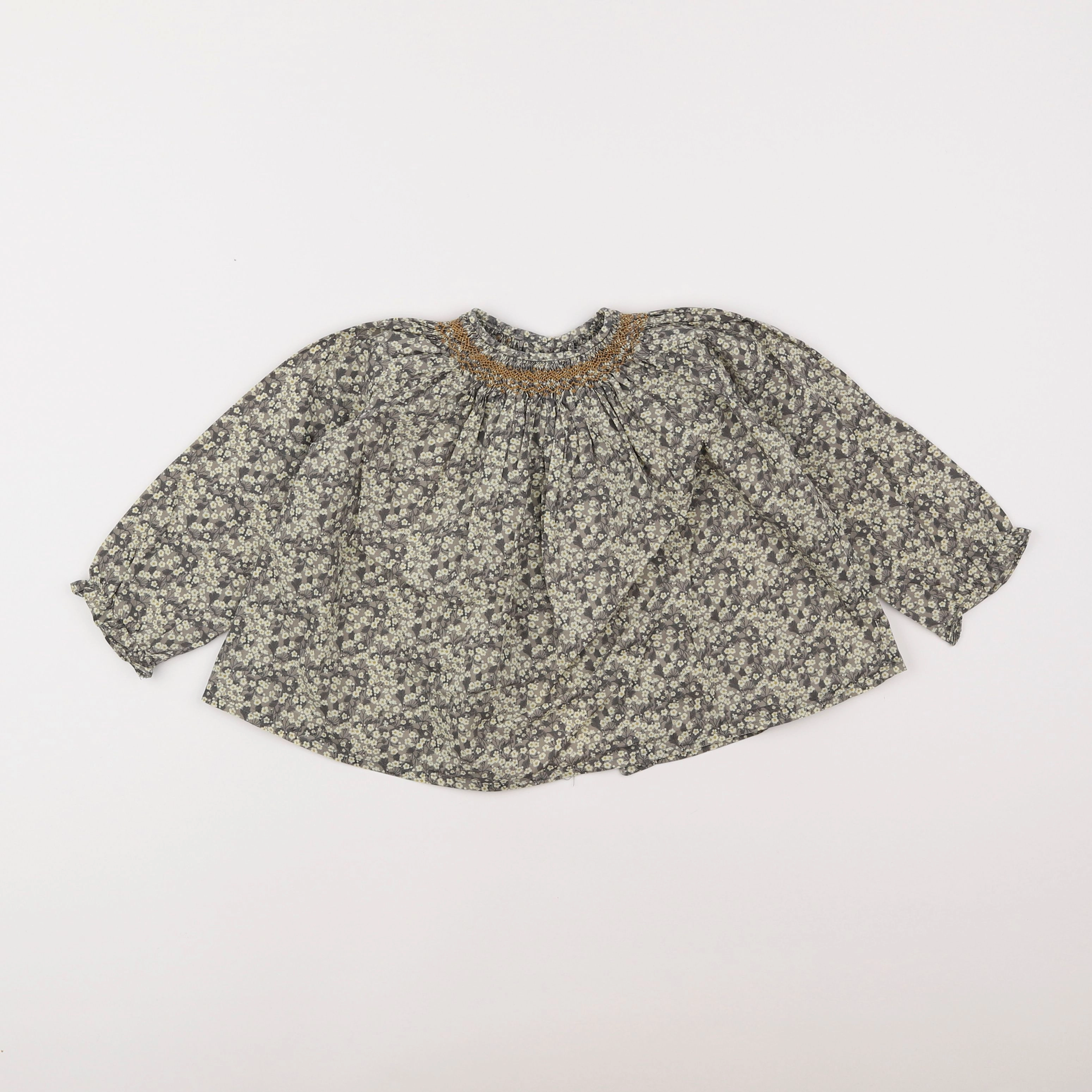 Bonpoint - blouse gris - 2 ans