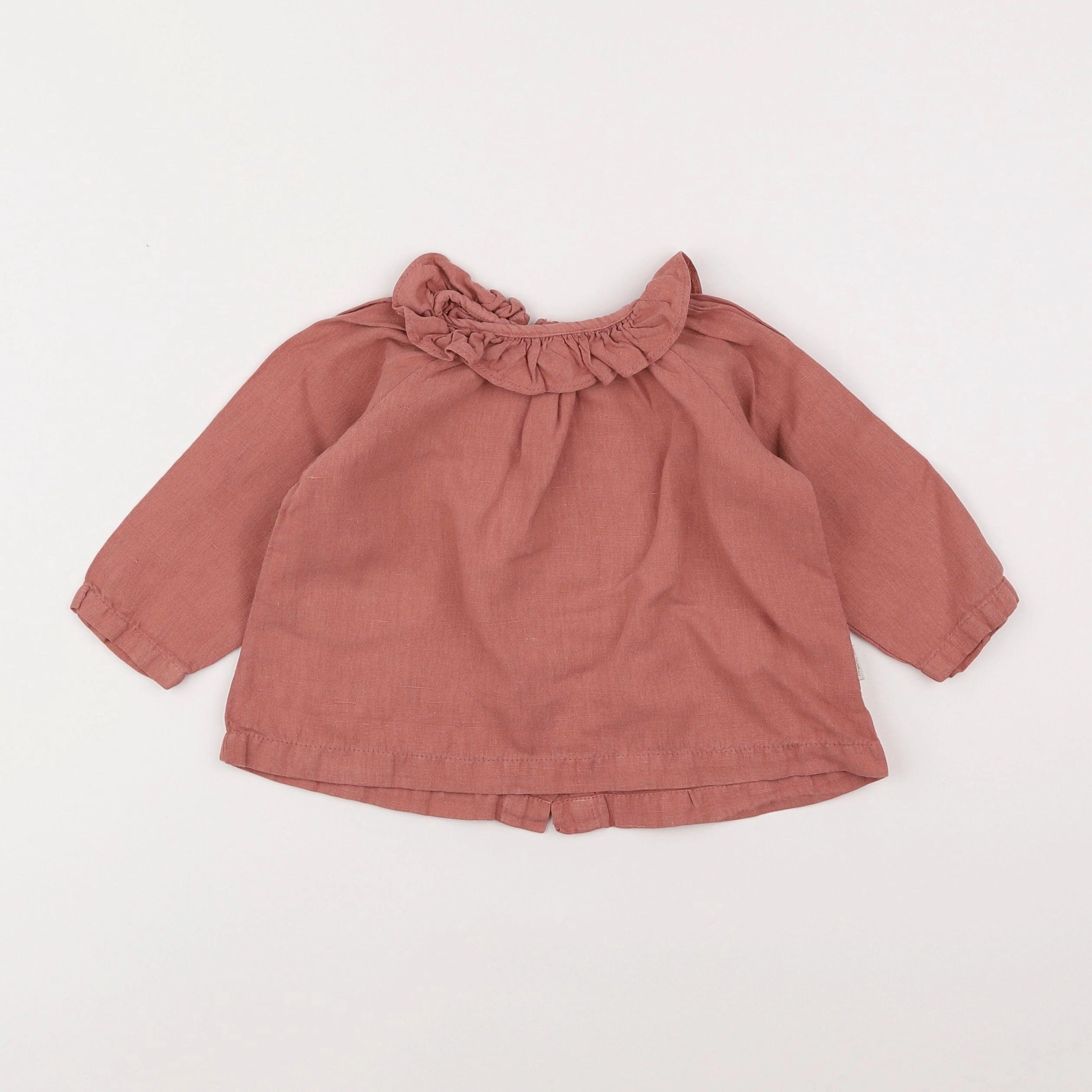 Poudre Organic - blouse rose - 12 mois