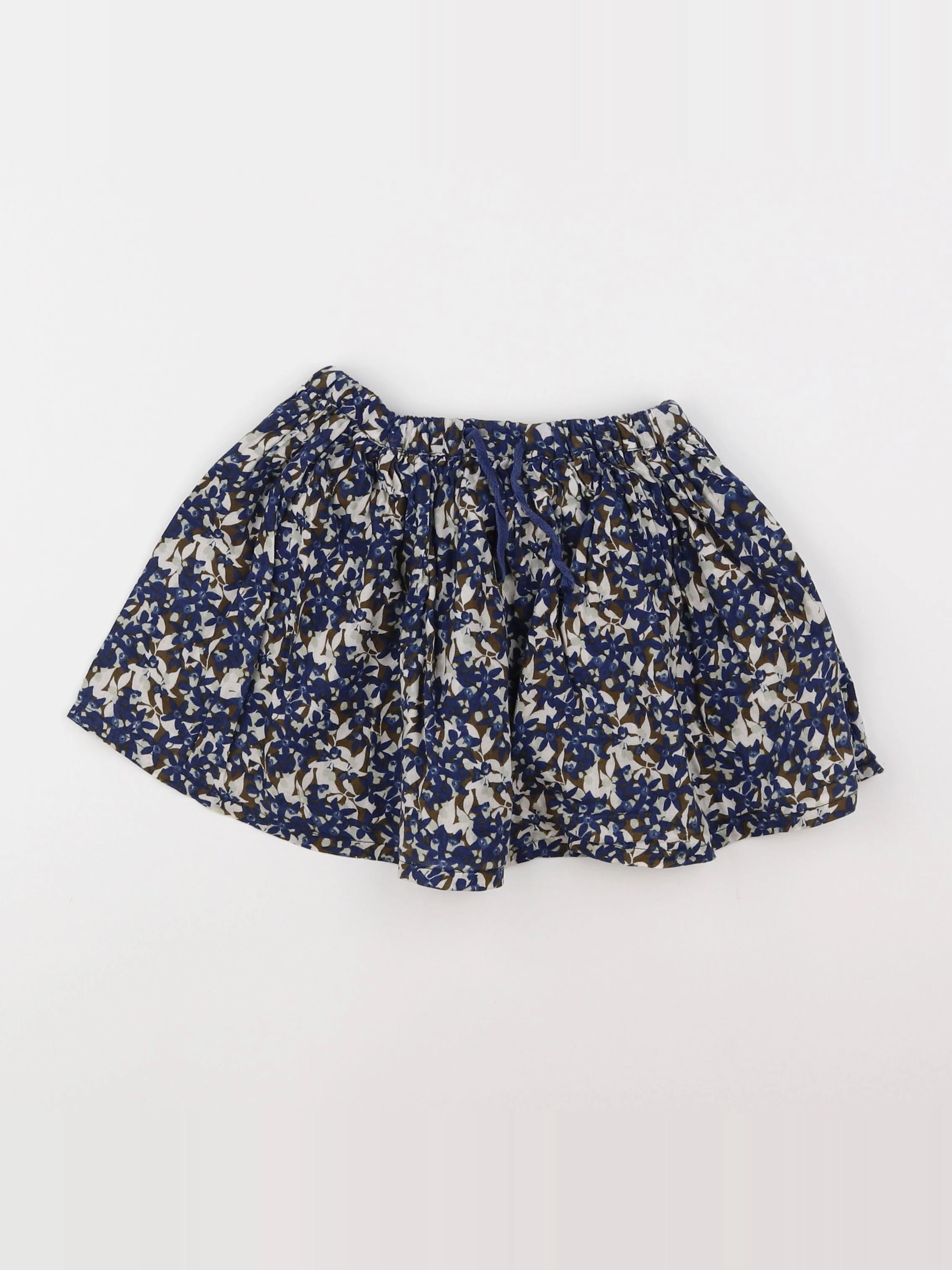 Monoprix - jupe bleu, beige - 4 ans