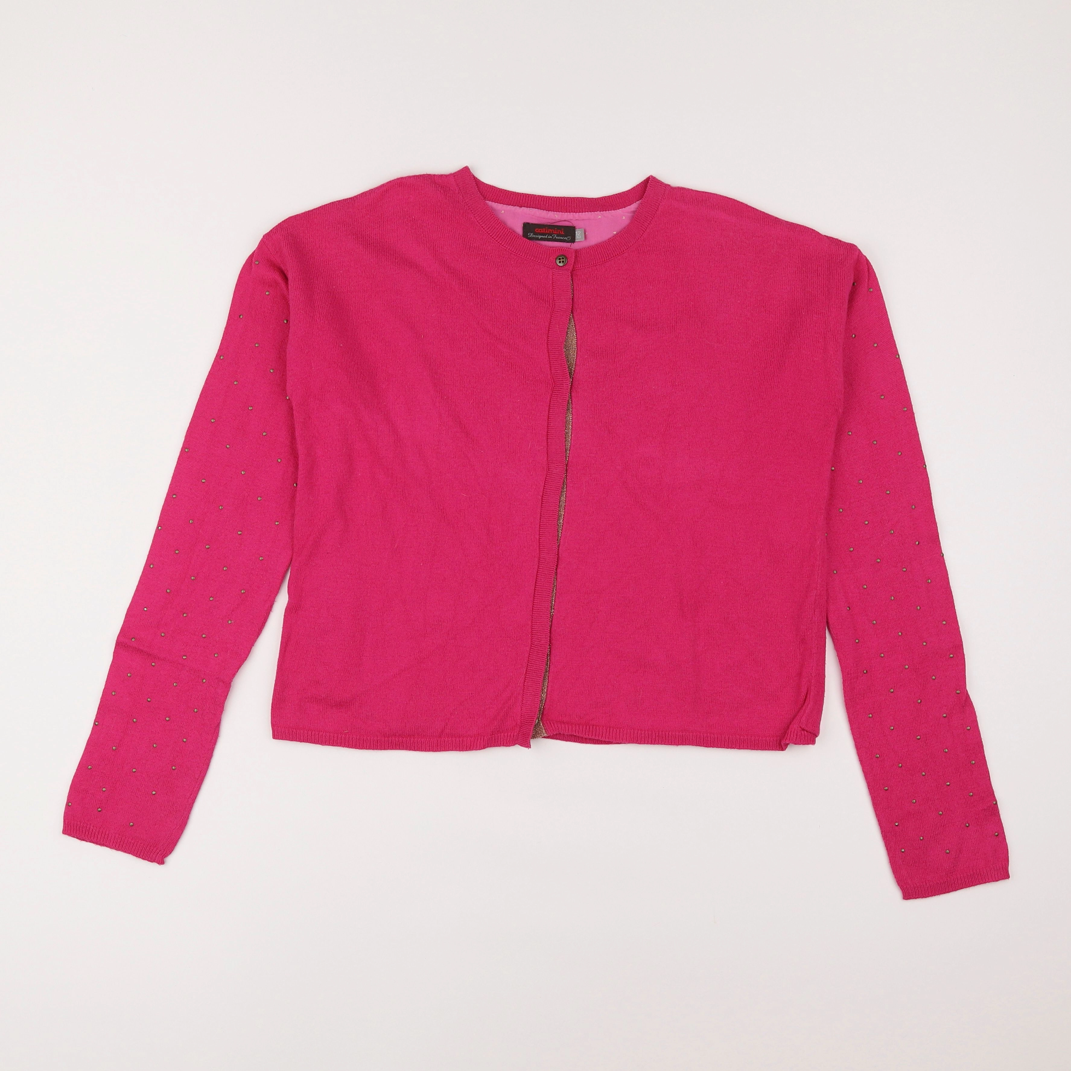 Catimini - gilet rose - 12 ans