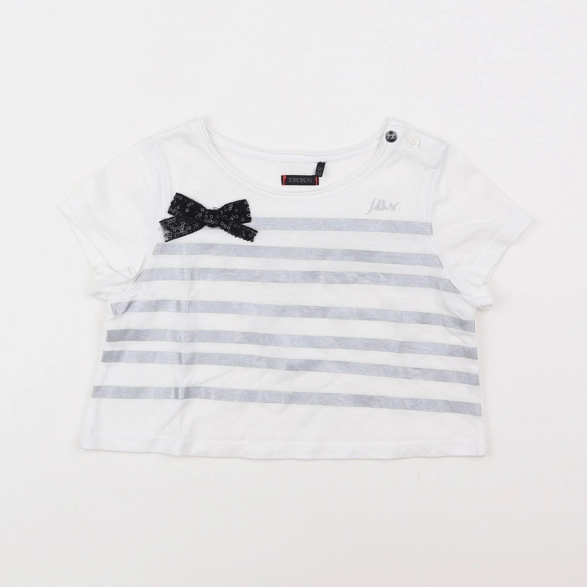 IKKS - tee-shirt blanc - 6 ans