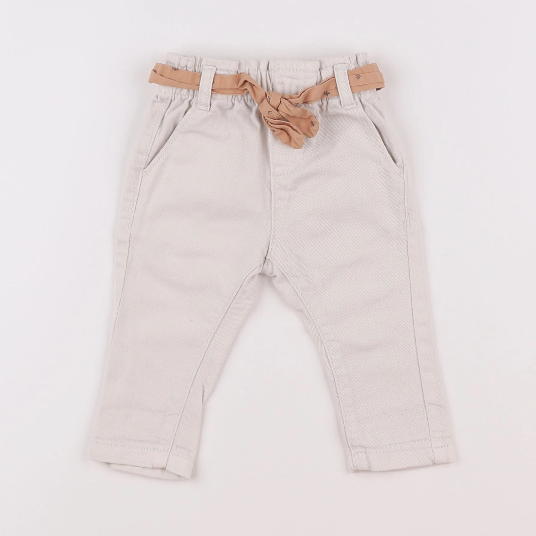 Vertbaudet - pantalon beige - 3 mois