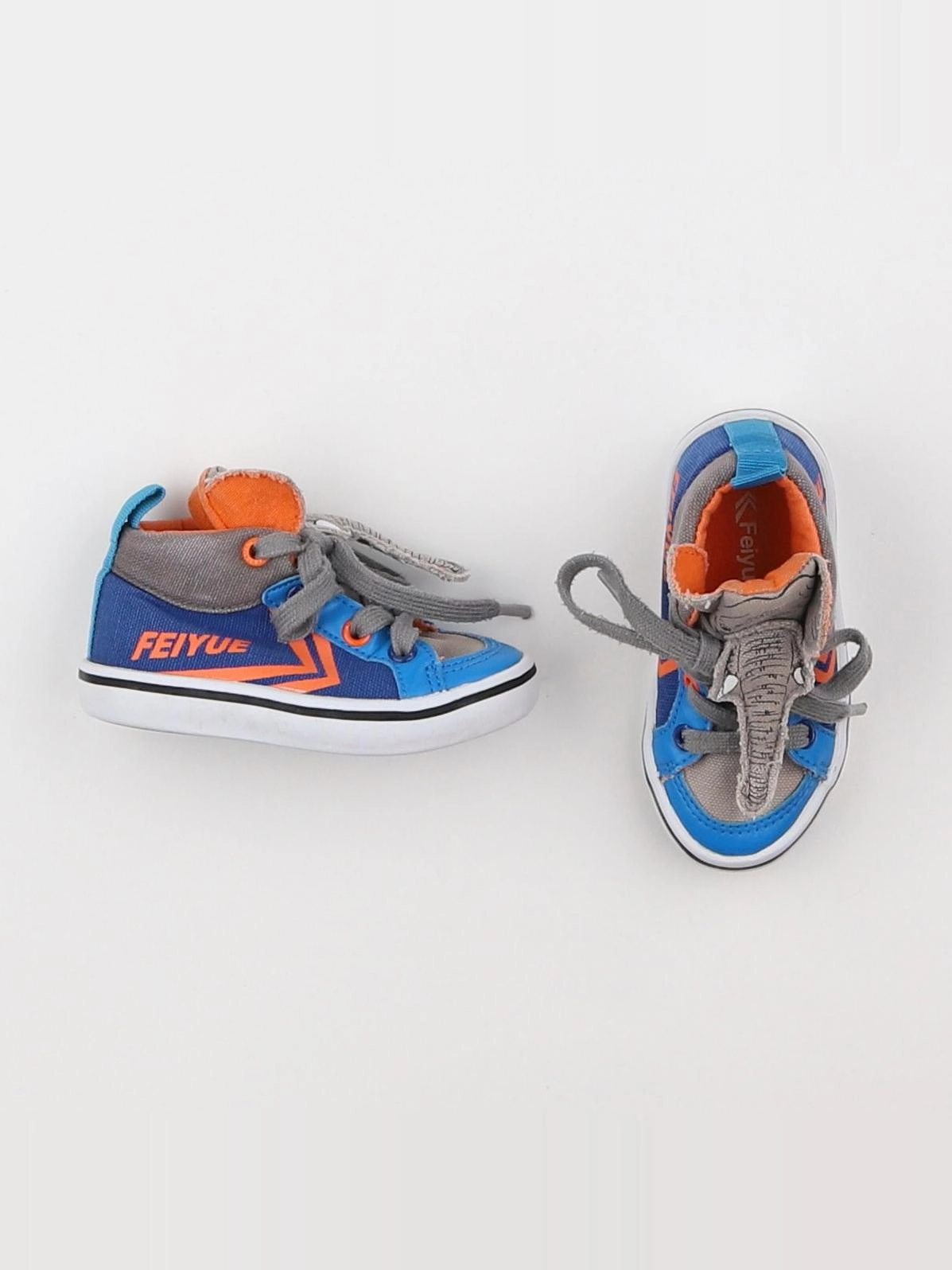 Feiyue - tennis à scratch/ lacets bleu - pointure 21