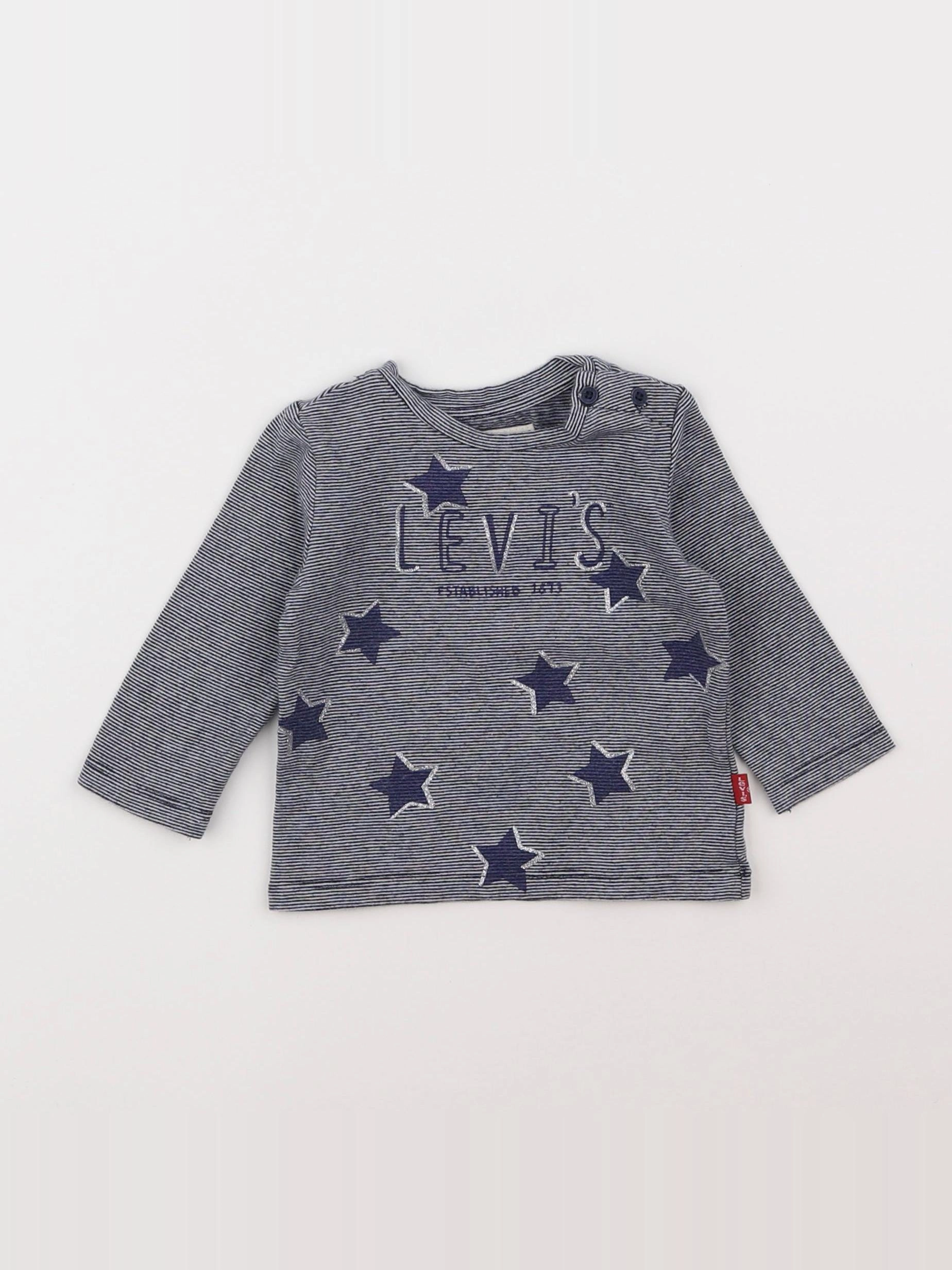 Levi's - tee-shirt bleu - 9 mois