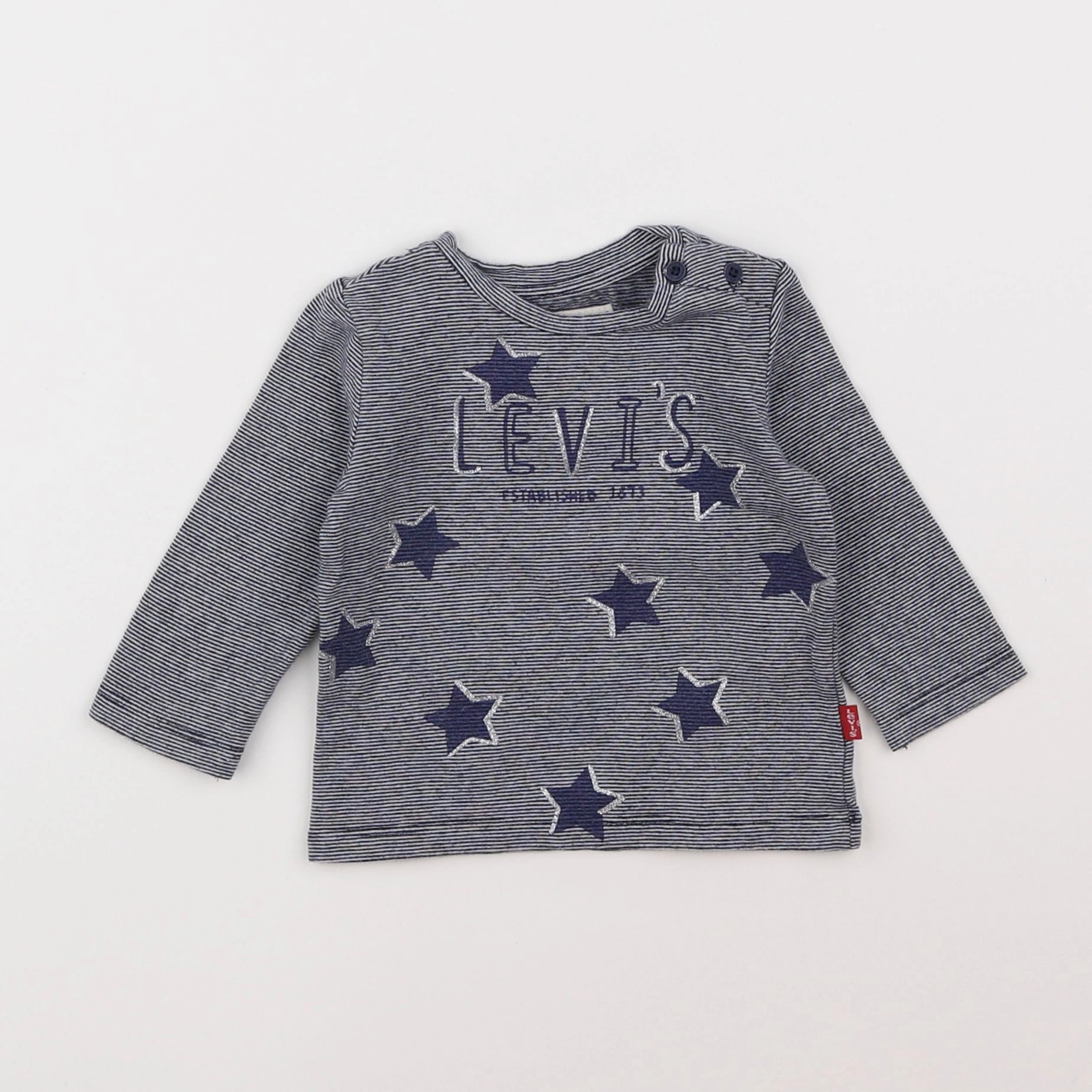 Levi's - tee-shirt bleu - 9 mois