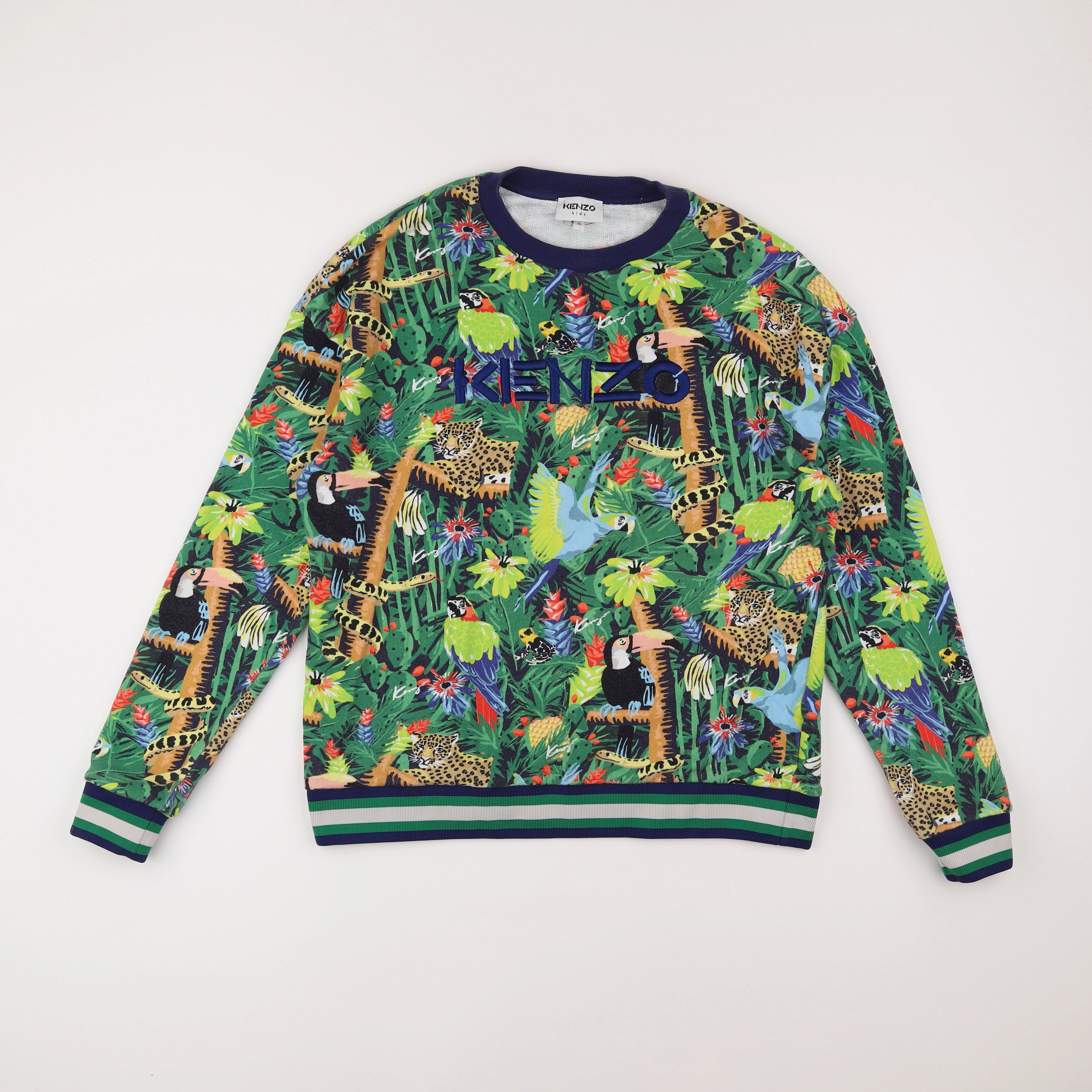 Kenzo - sweat vert - 14 ans