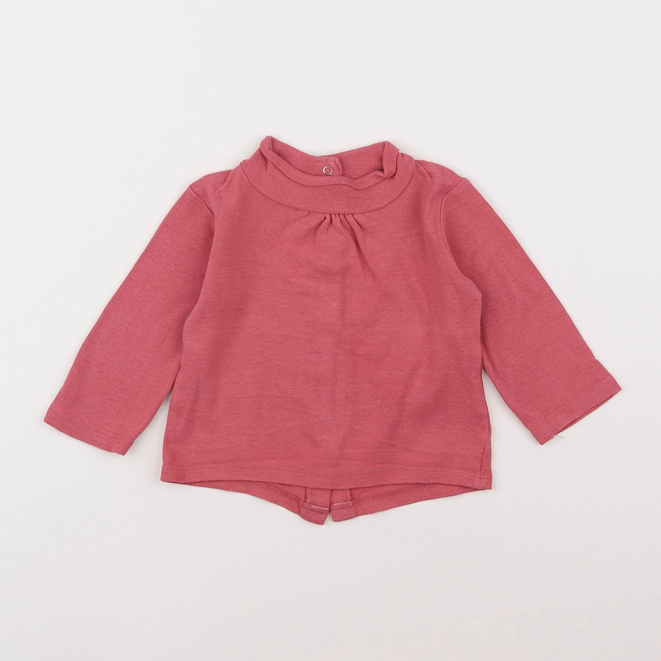 Vertbaudet - sous-pull rose - 9 mois