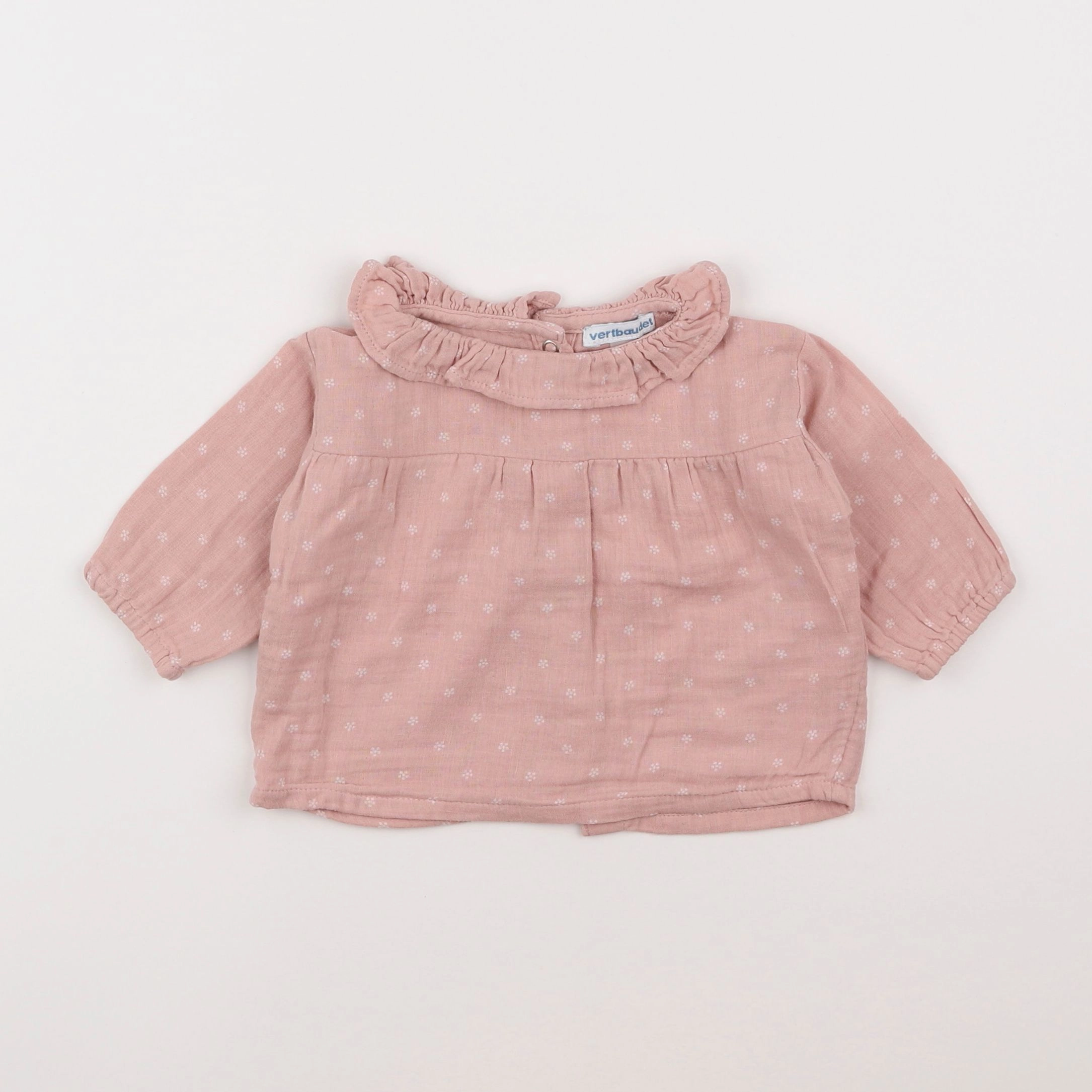 Vertbaudet - blouse rose - 3 mois