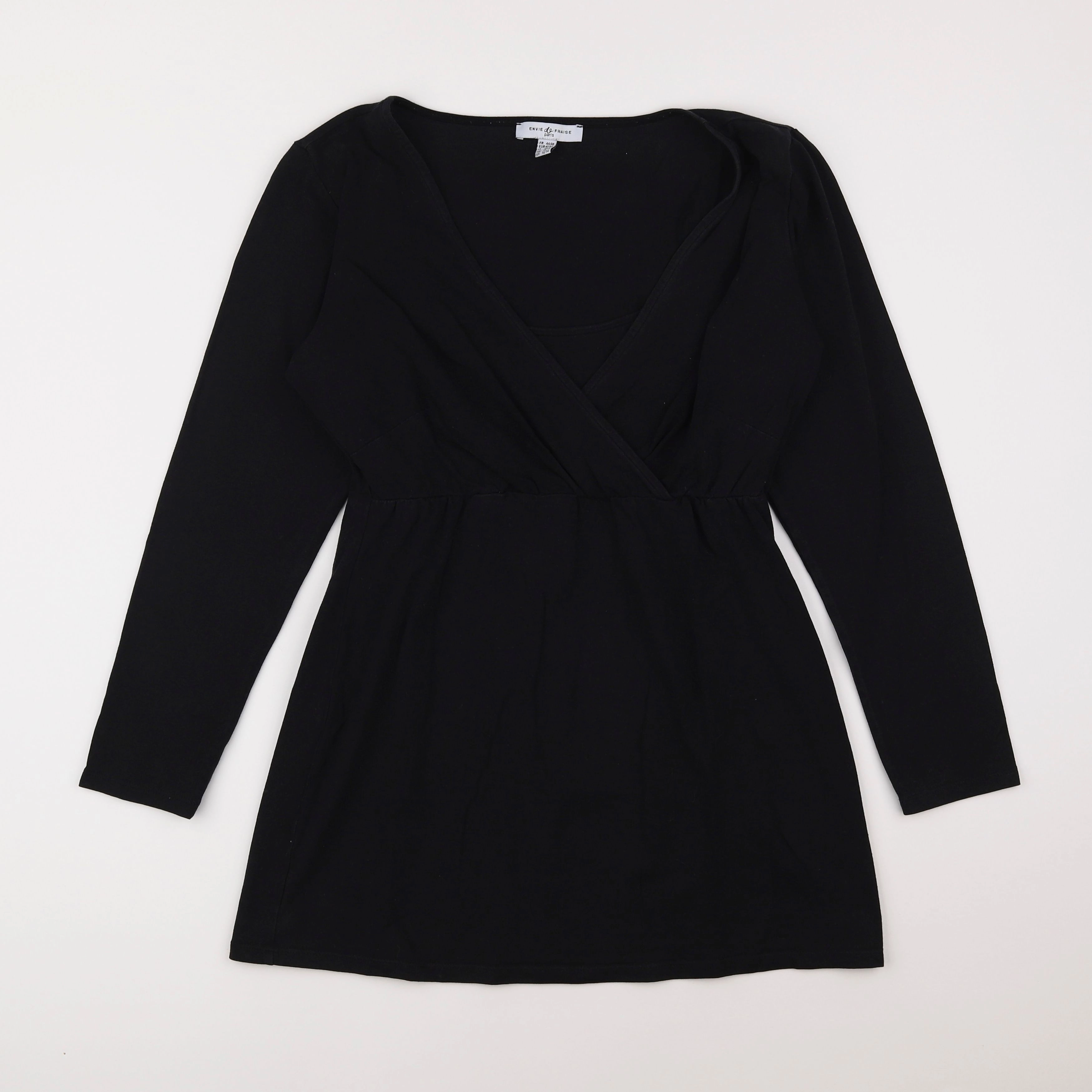 Envie de fraise - tee-shirt grossesse noir - 44 à 46