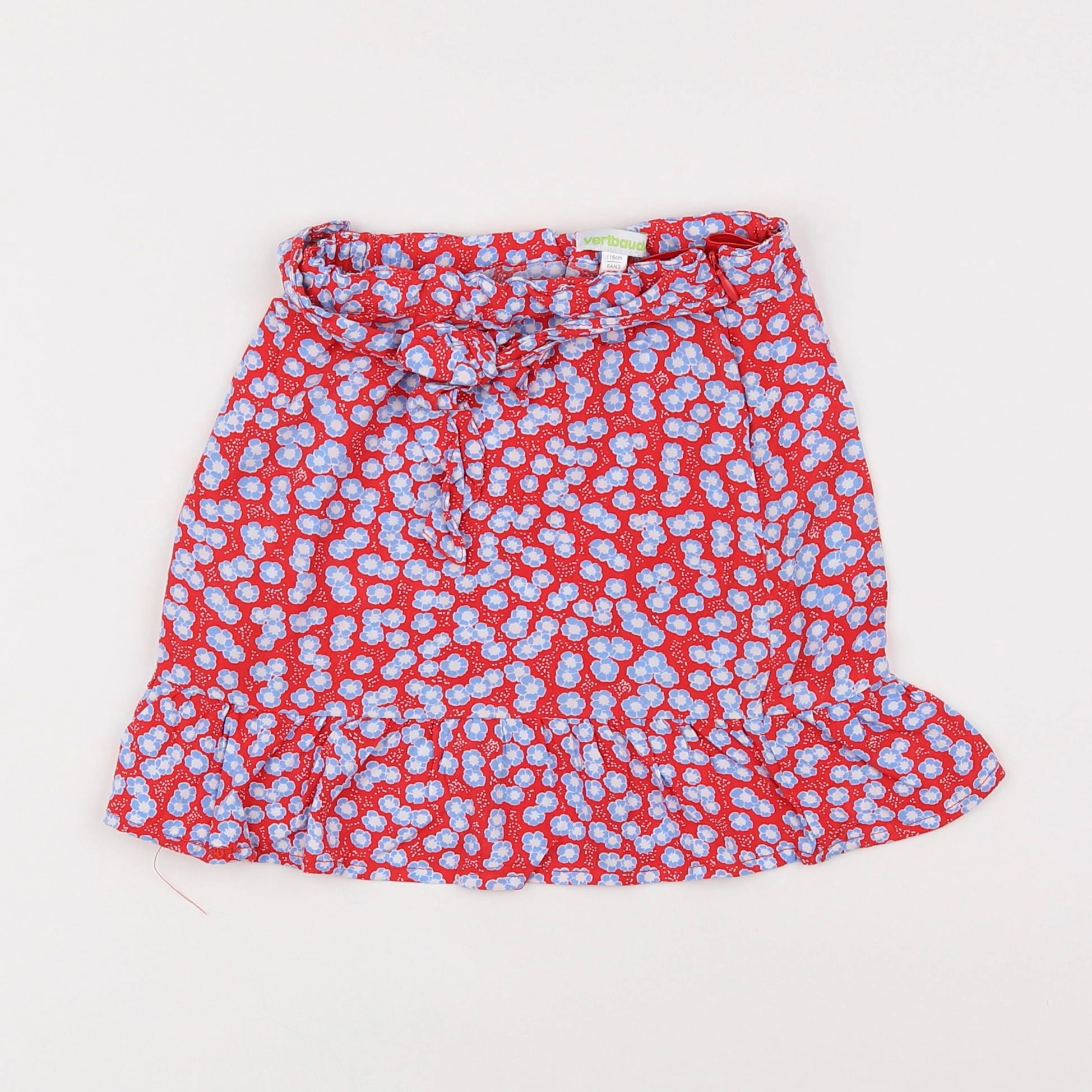 Vertbaudet - jupe rouge - 6 ans