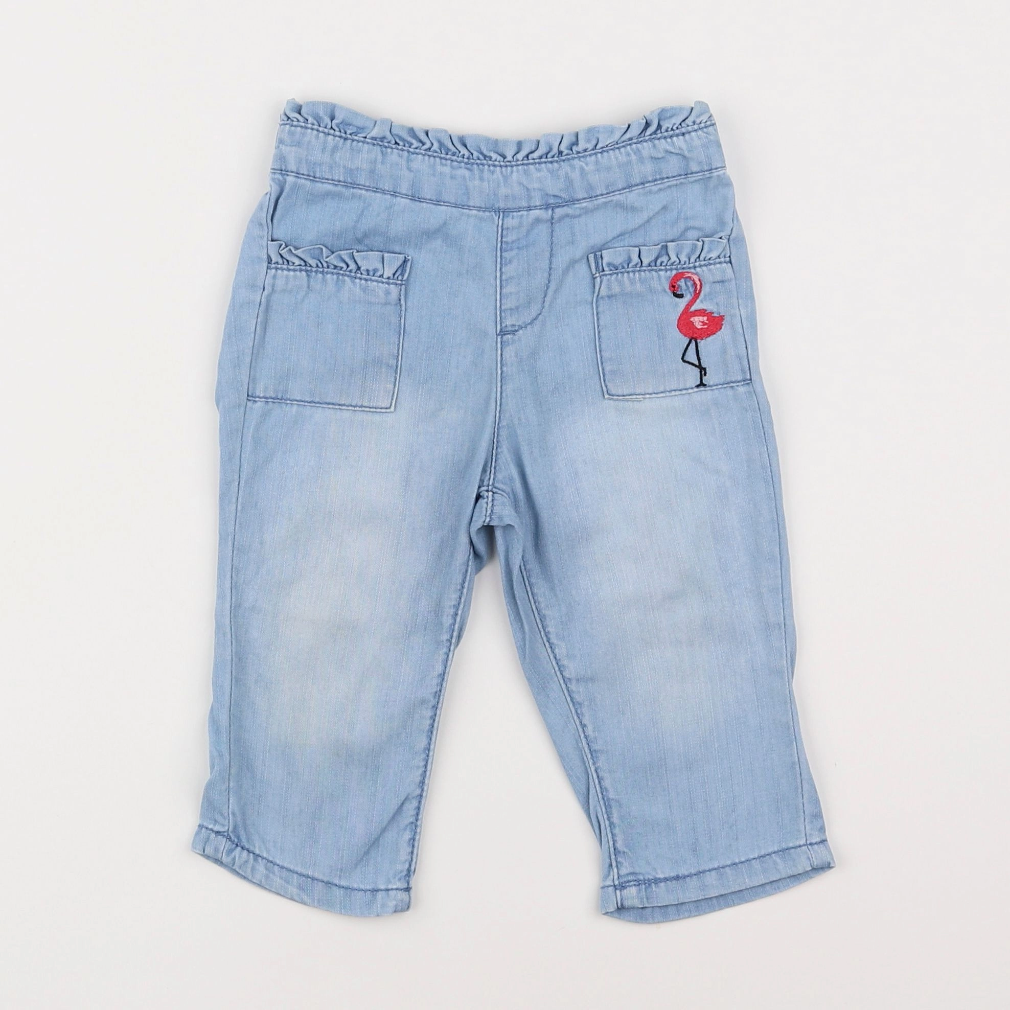 Vertbaudet - pantalon bleu - 2 ans