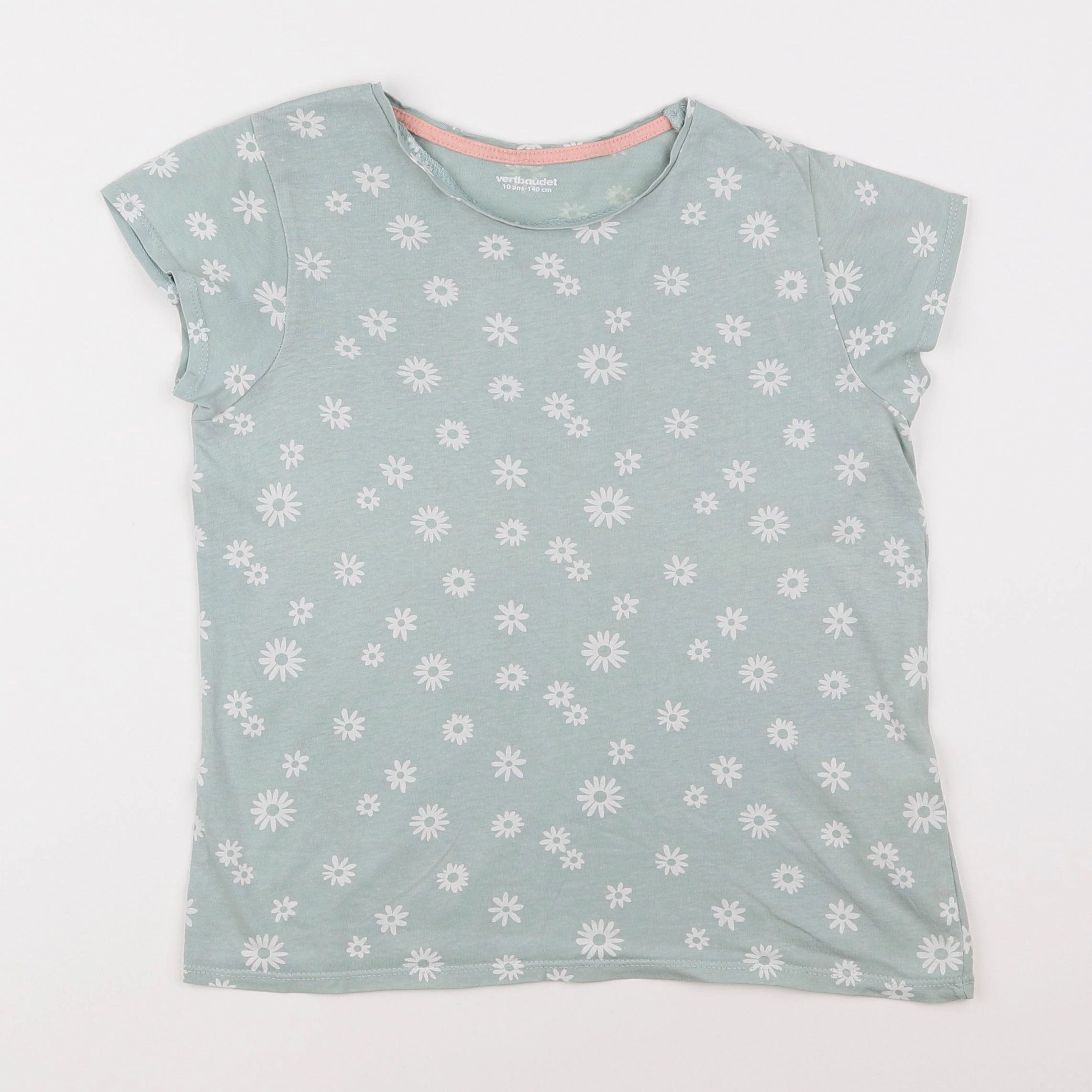 Vertbaudet - tee-shirt vert - 10 ans