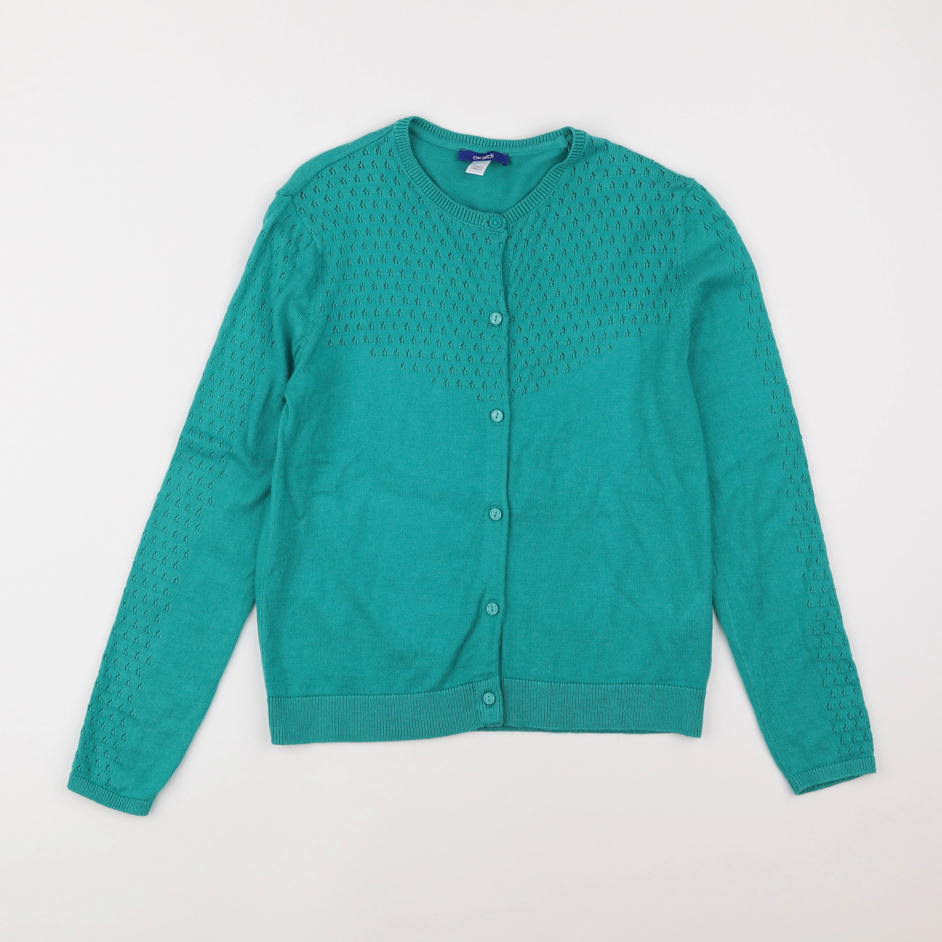 Okaidi - gilet vert - 12 ans