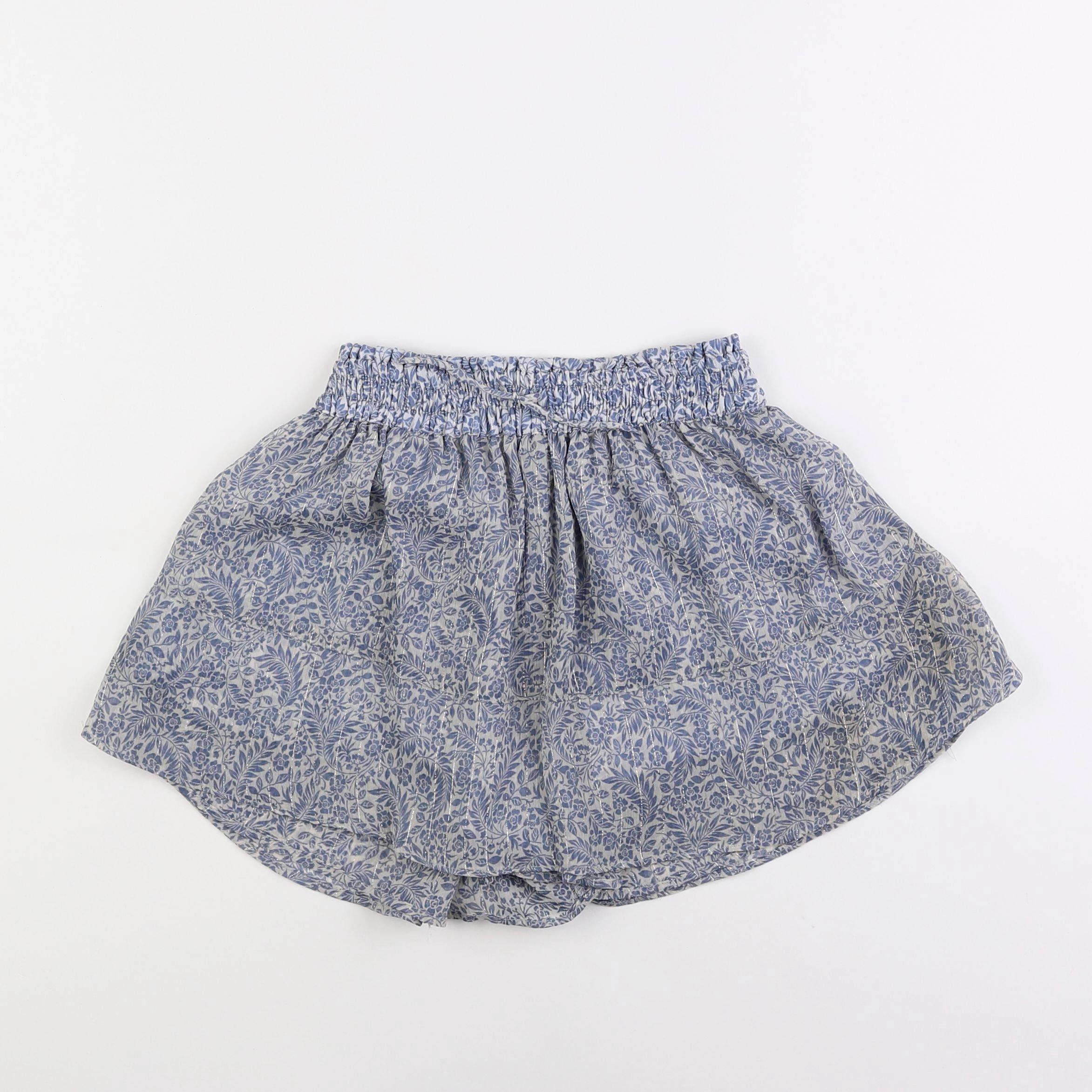 Zara - jupe short bleu - 10 ans