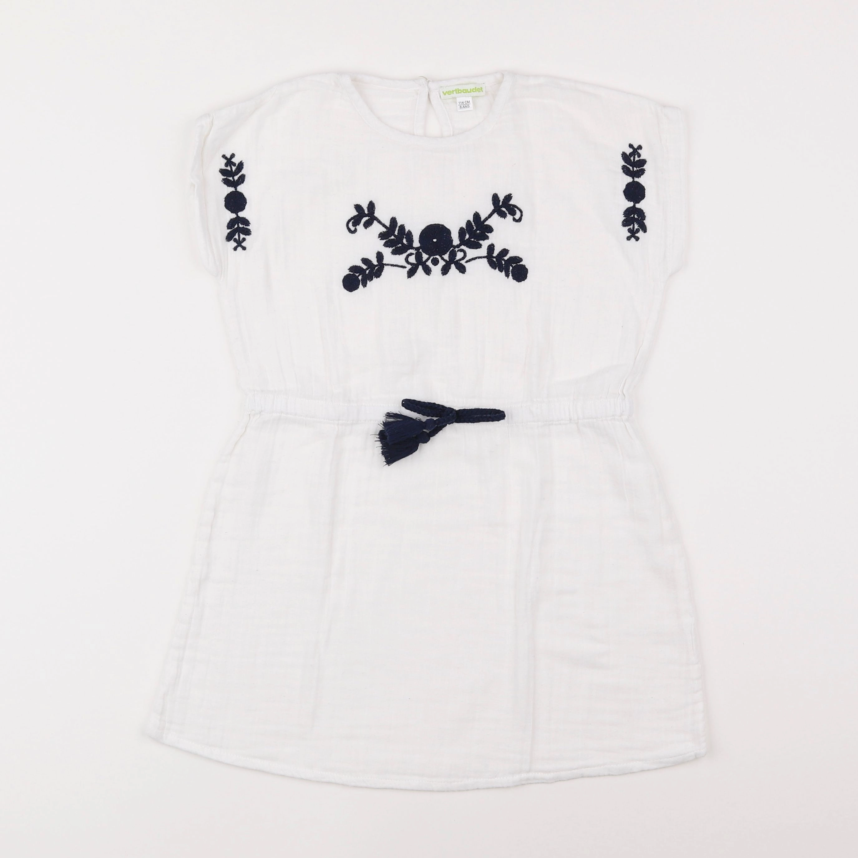 Vertbaudet - robe blanc - 6 ans