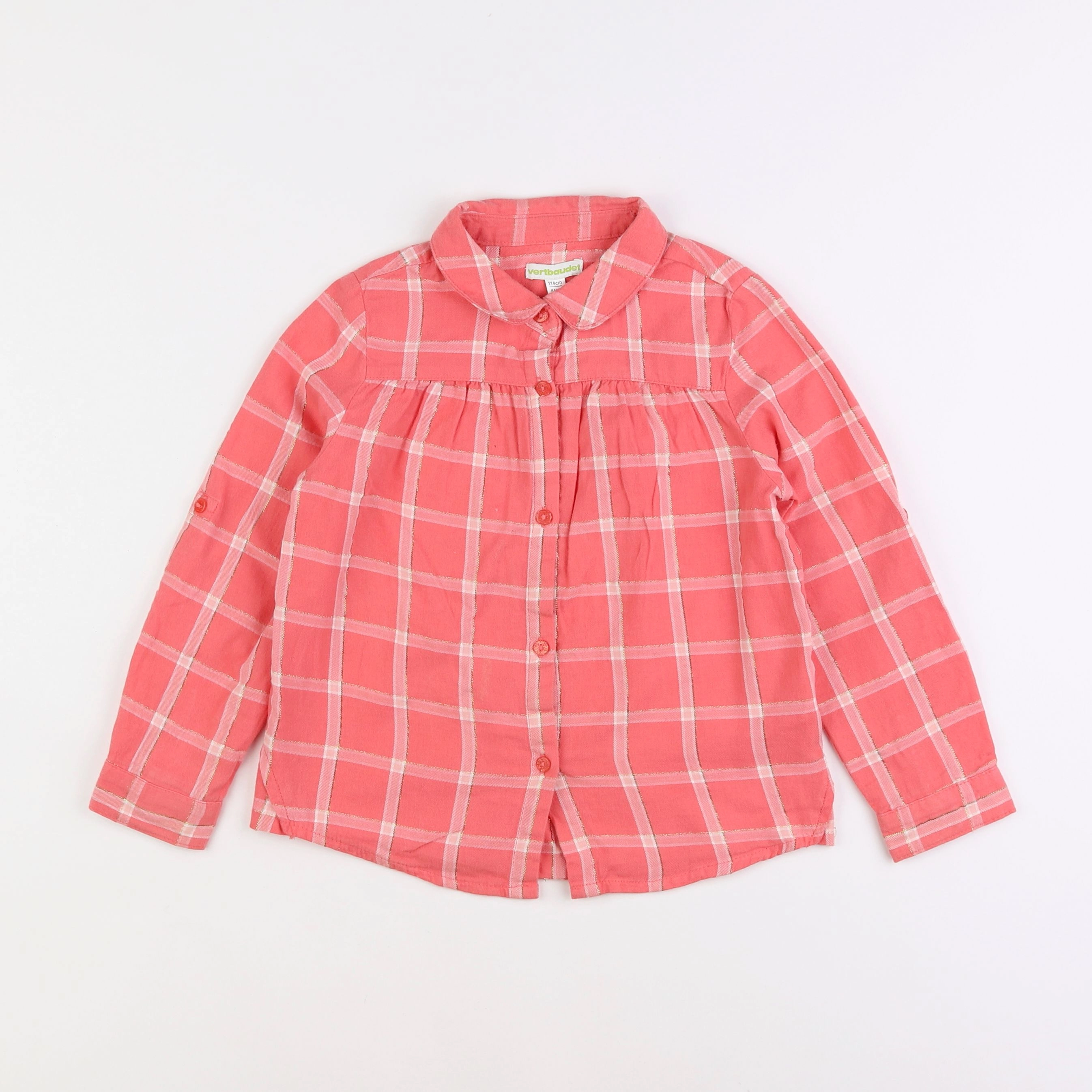 Vertbaudet - blouse rose - 6 ans