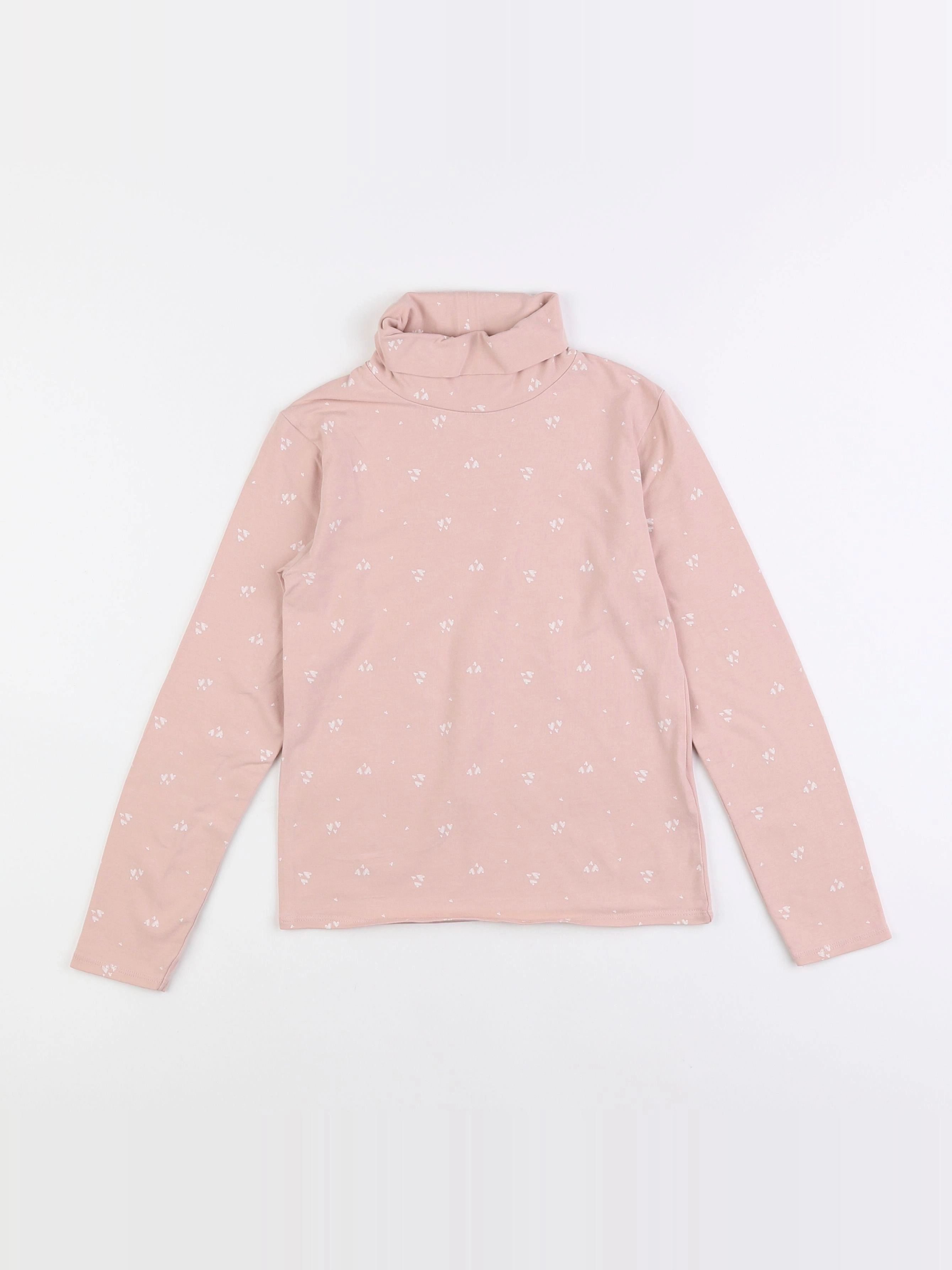 Vertbaudet - sous-pull rose - 8 ans