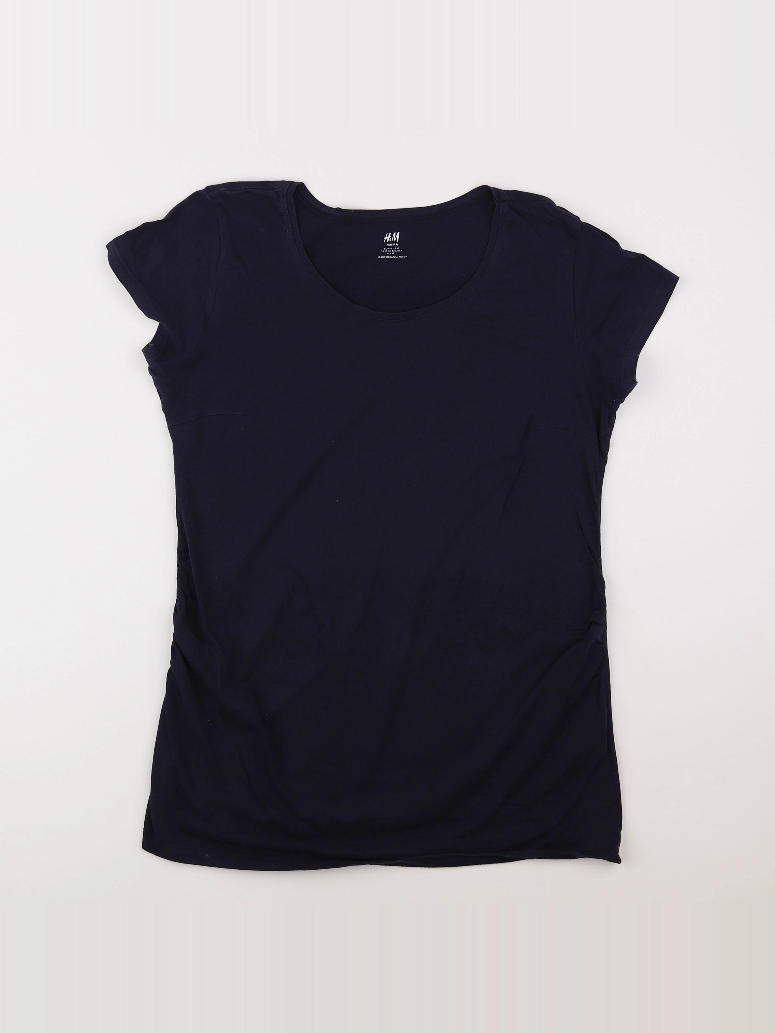H&M - tee-shirt grossesse bleu - 38 à 40