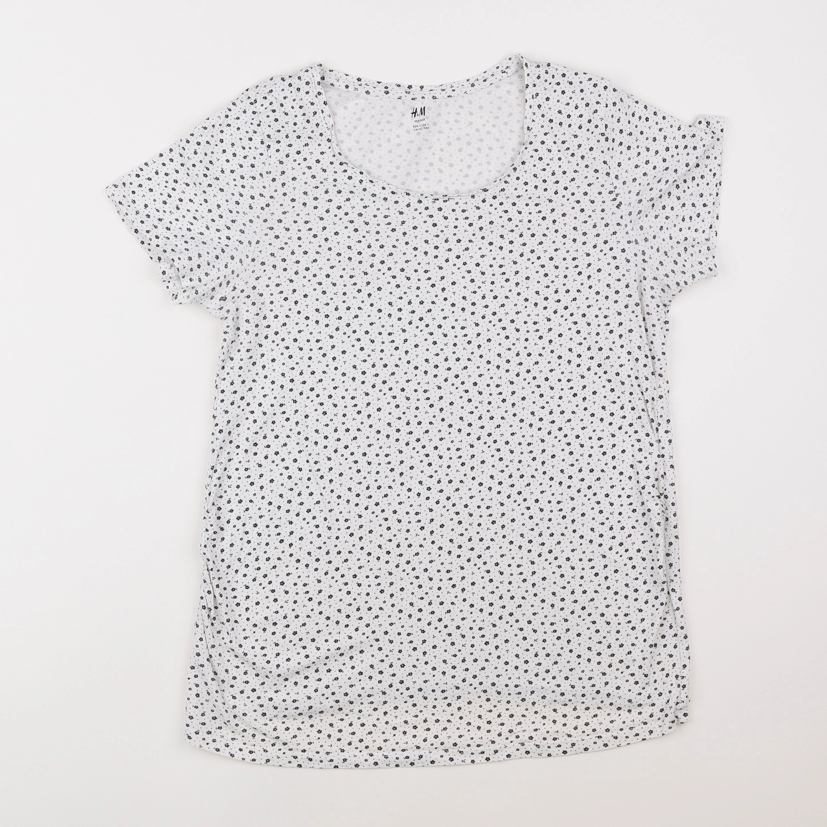 H&M - tee-shirt grossesse blanc - 38 à 40