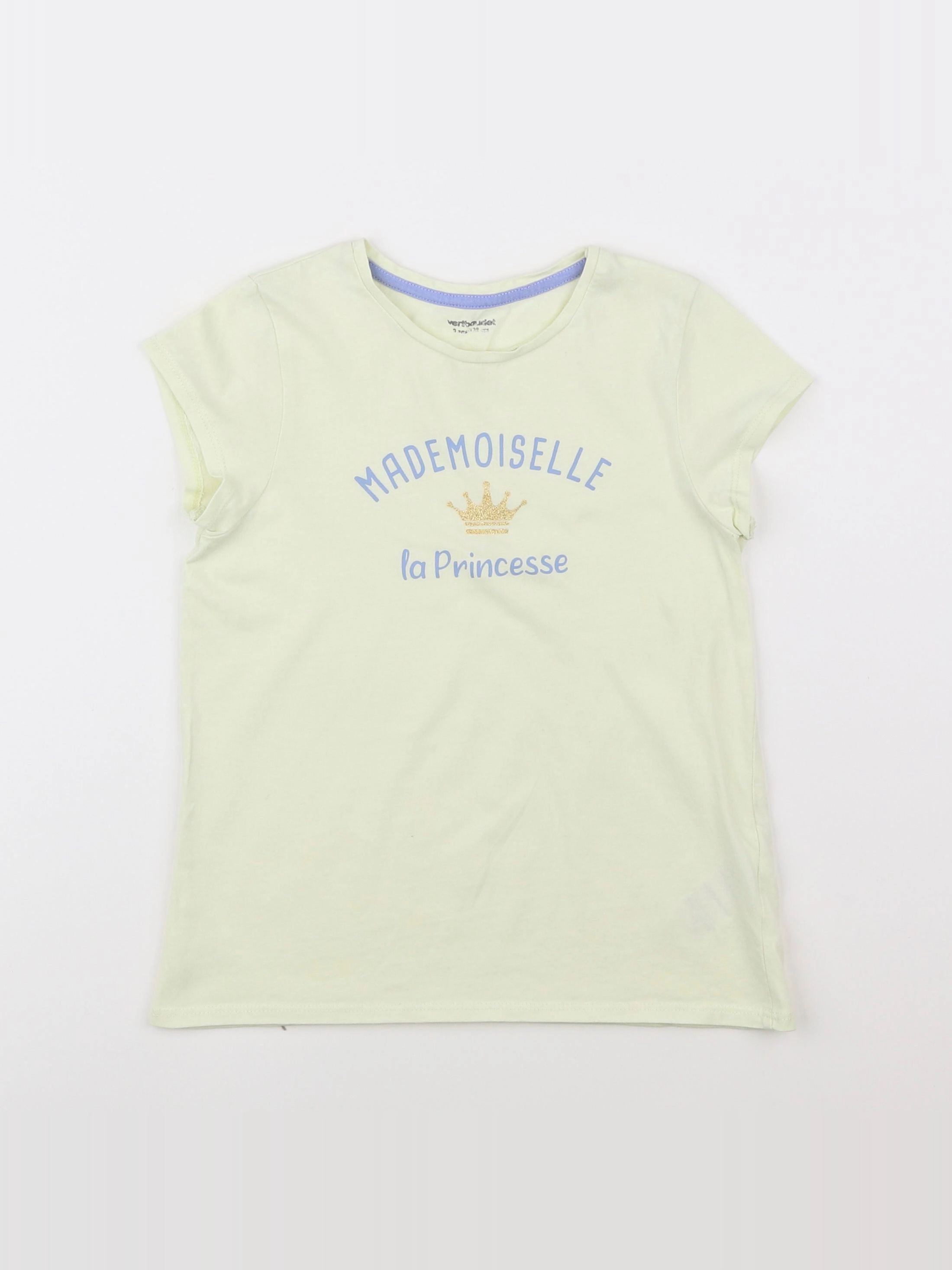 Vertbaudet - tee-shirt jaune - 6 ans