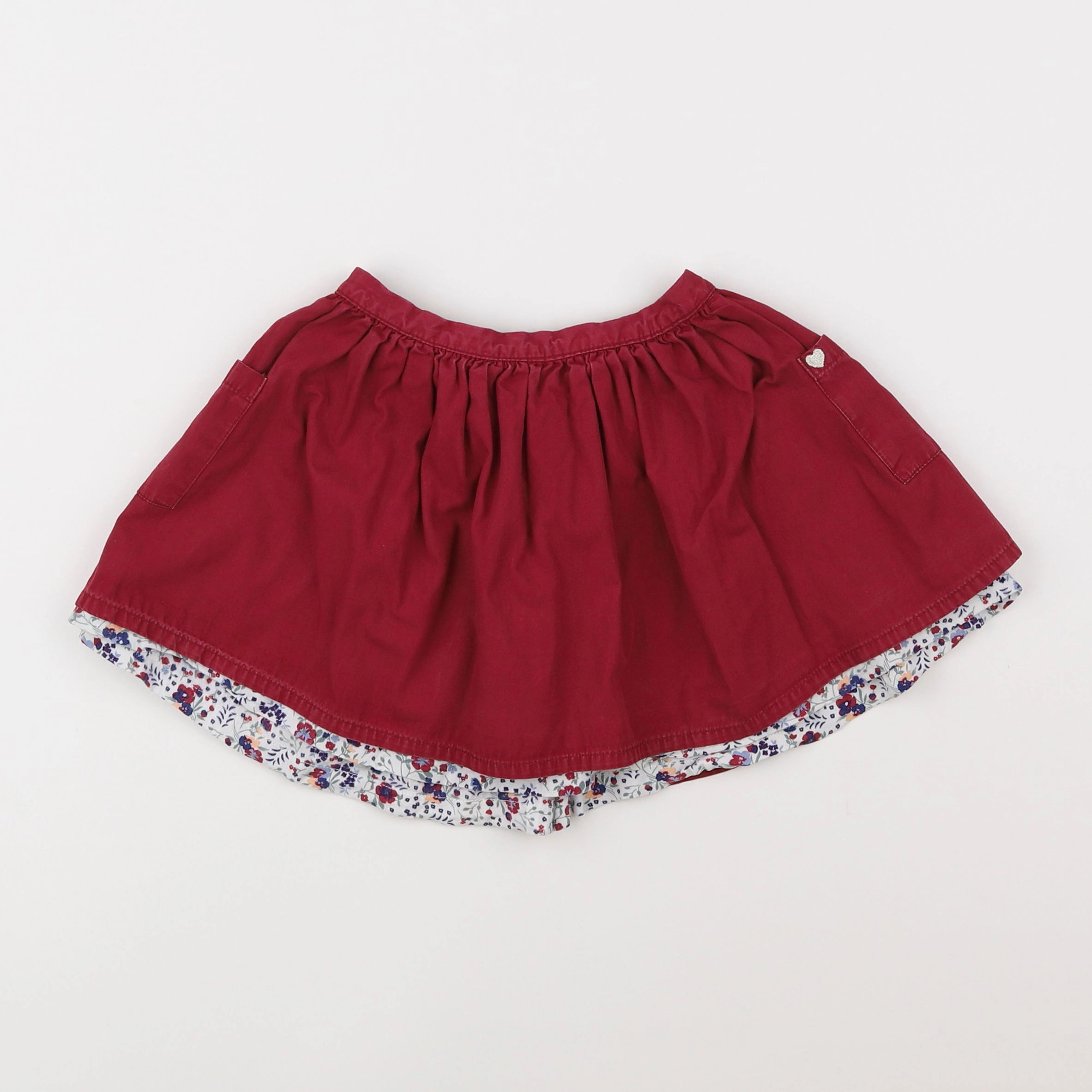 Vertbaudet - jupe rouge - 5 ans