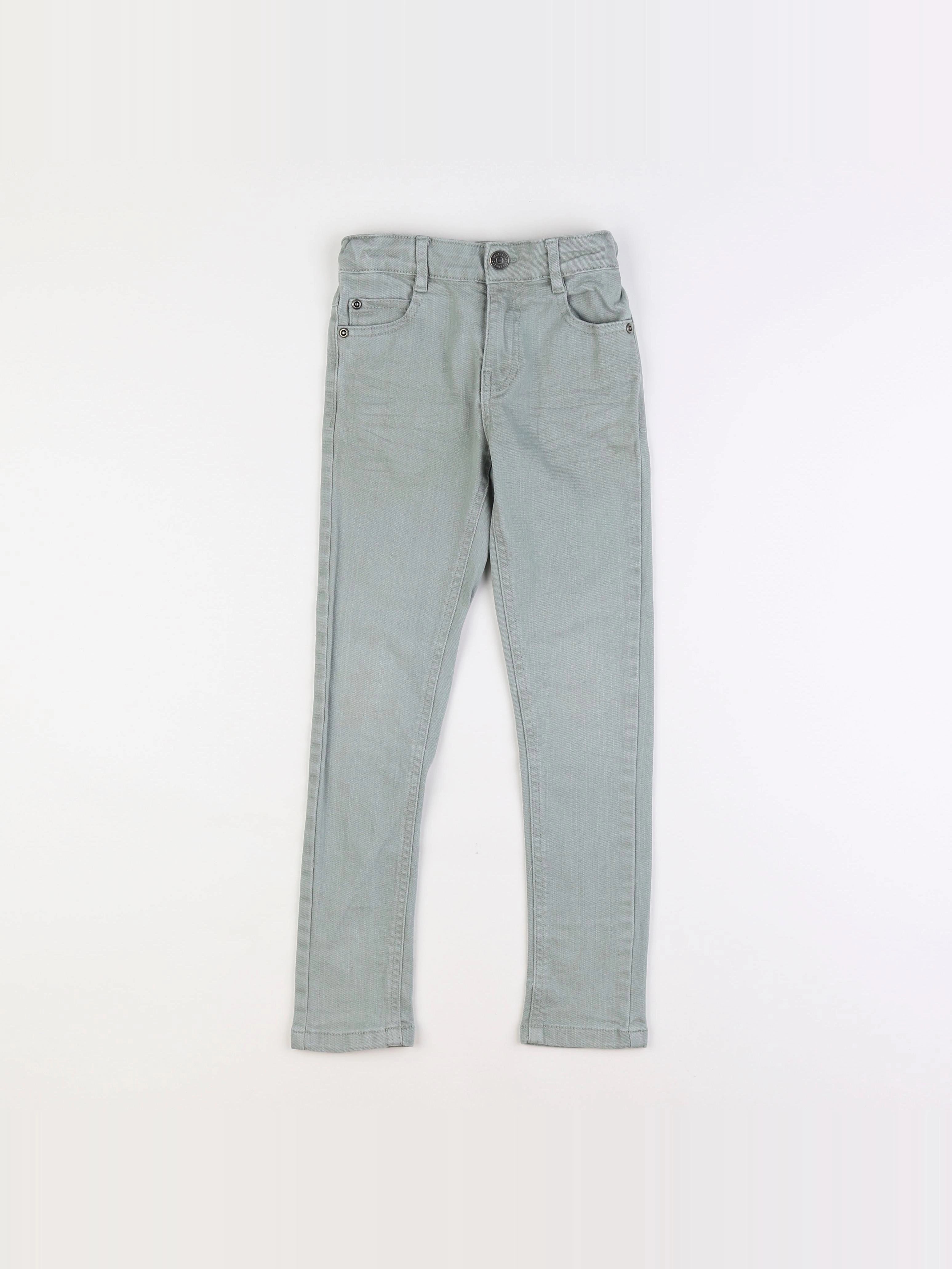 Vertbaudet - jean vert - 7 ans