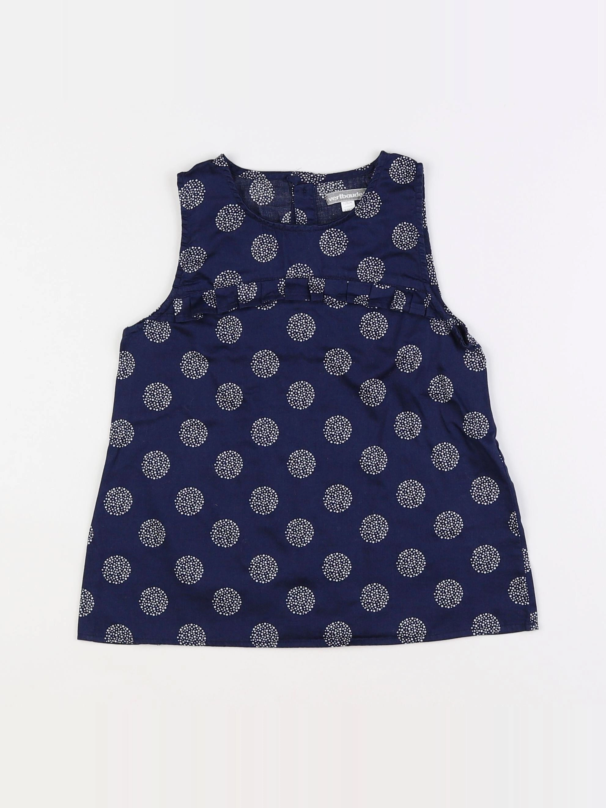 Vertbaudet - blouse bleu - 8 ans