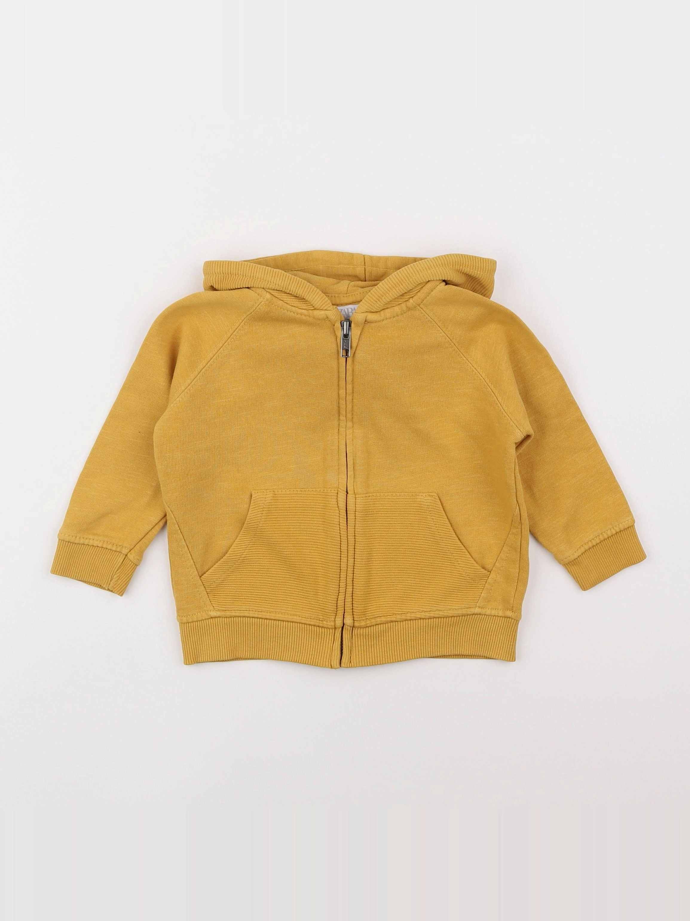 Zara - sweat jaune - 9/12 mois