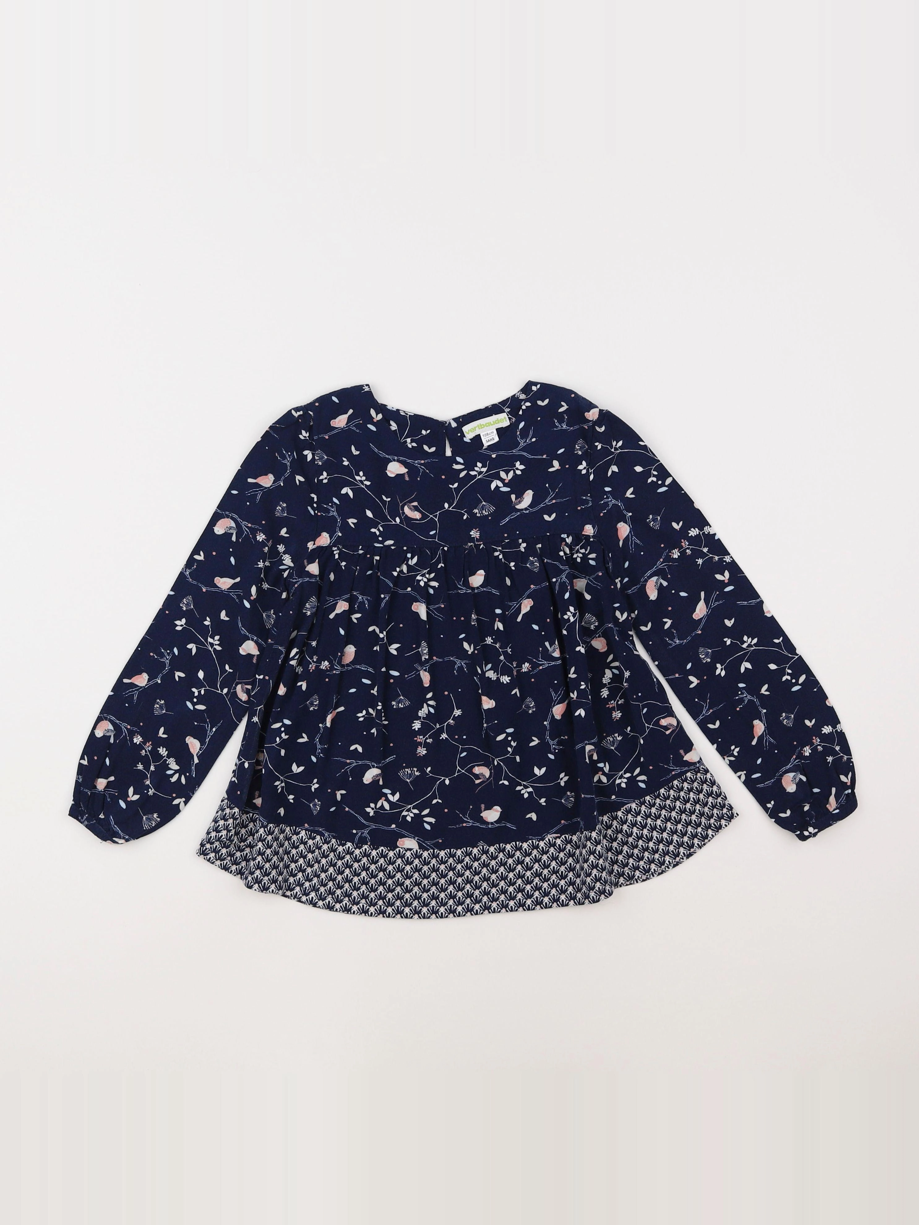 Vertbaudet - blouse bleu - 5 ans