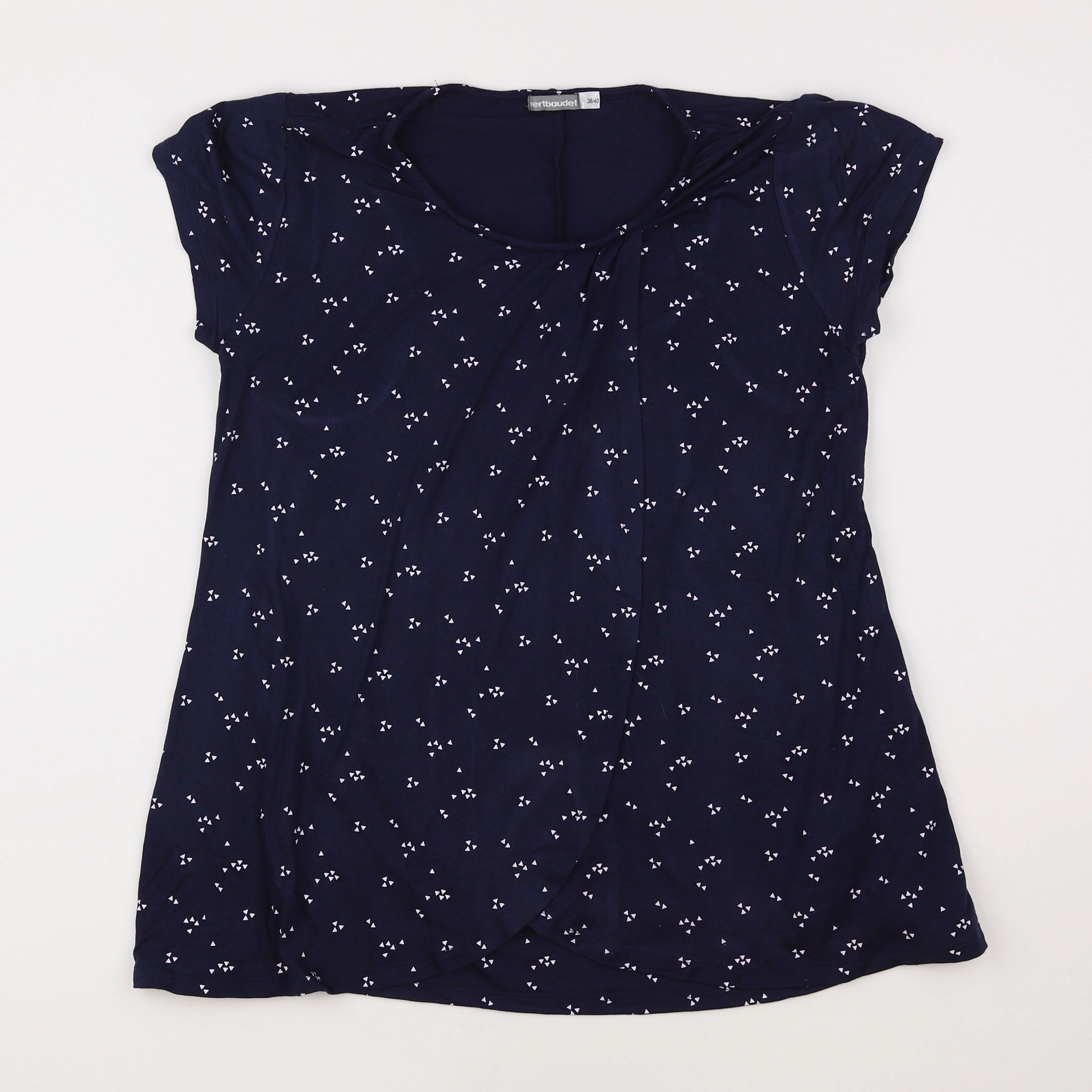 Vertbaudet - tee-shirt grossesse bleu - 38 à 40