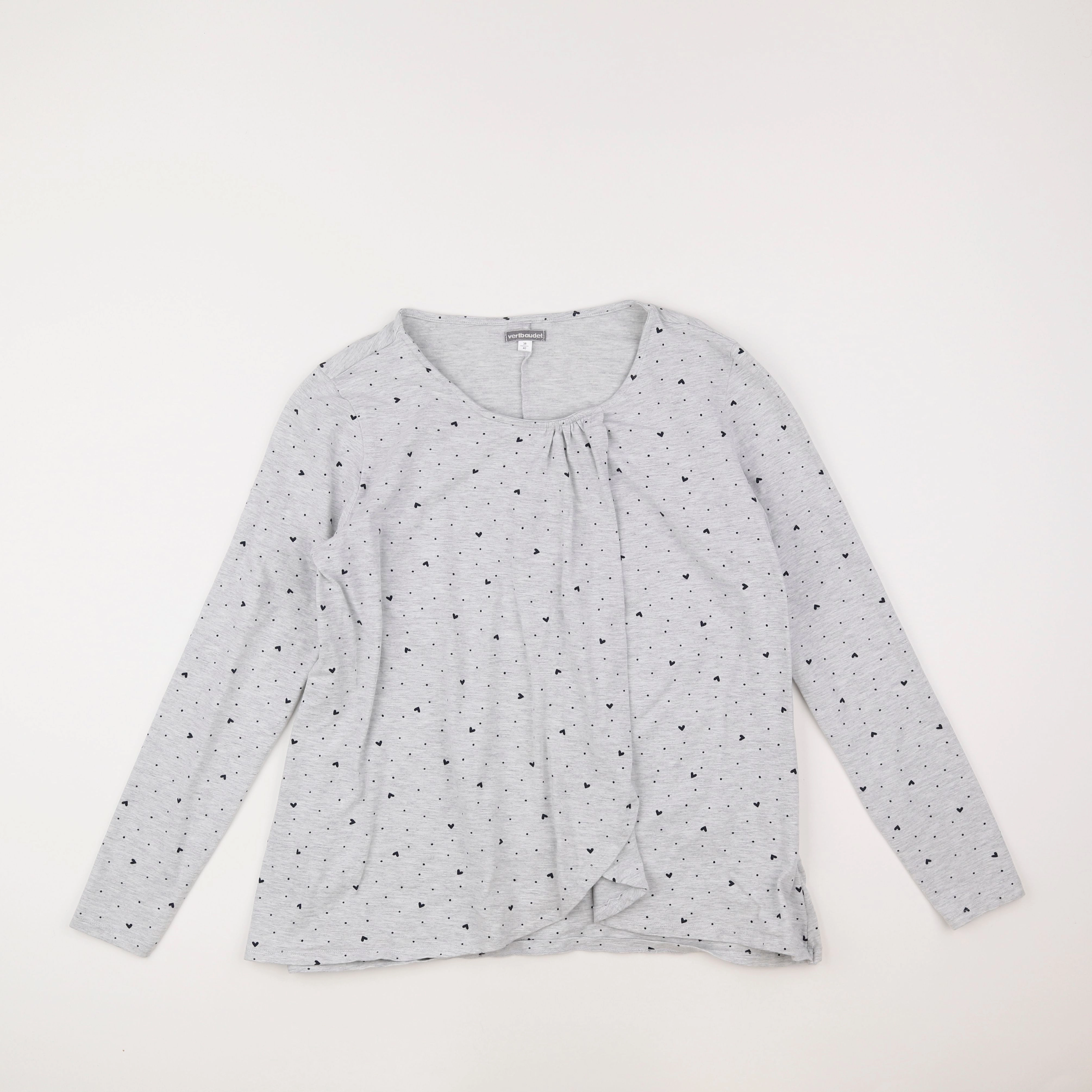 Vertbaudet - tee-shirt grossesse gris - 38 à 40