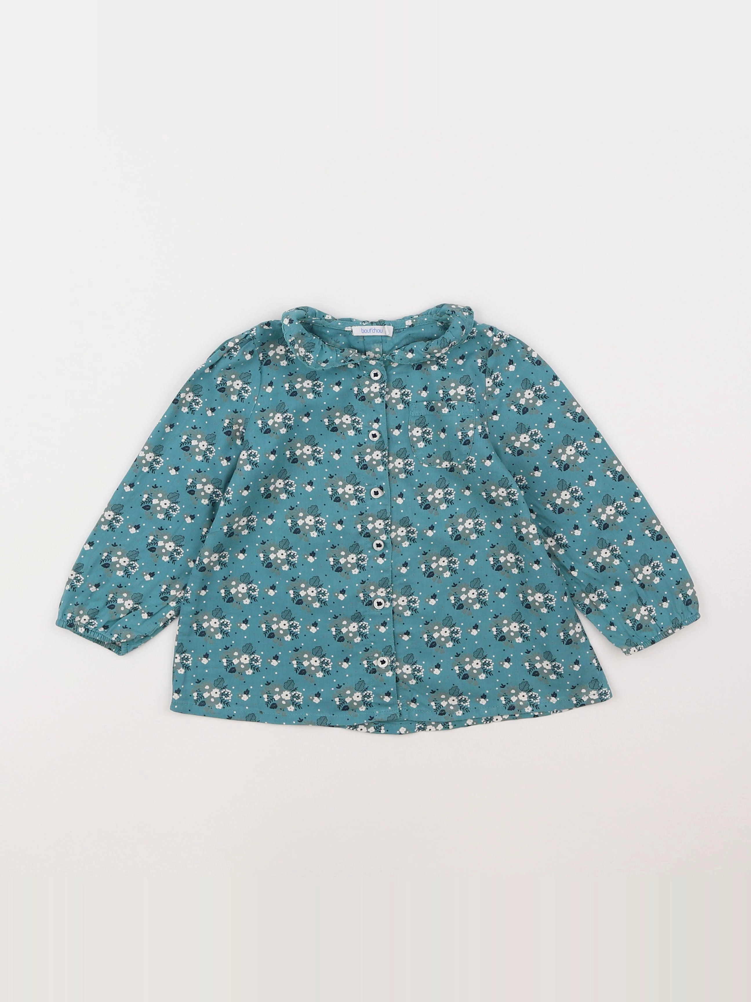 Boutchou - blouse vert - 2 ans