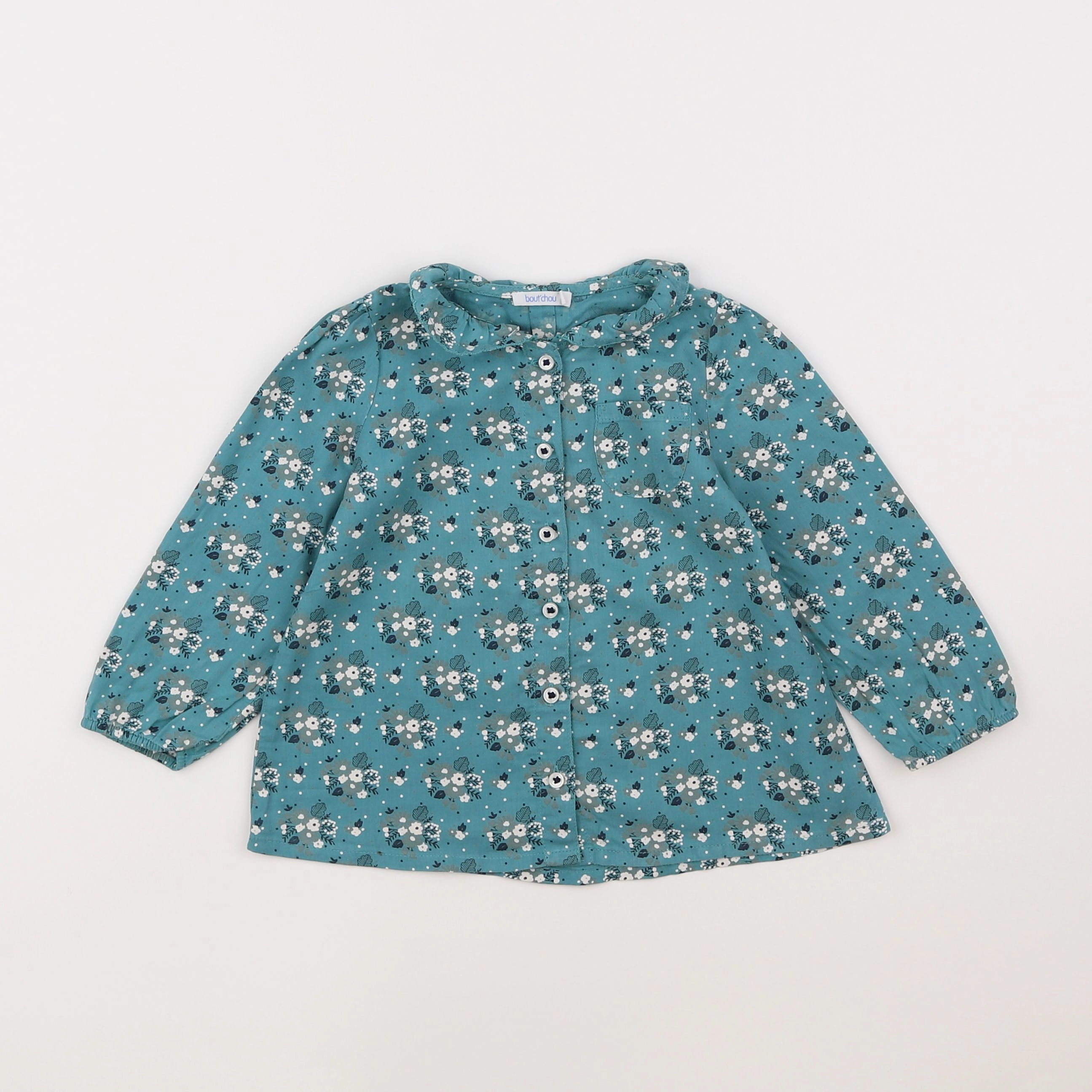 Boutchou - blouse vert - 2 ans