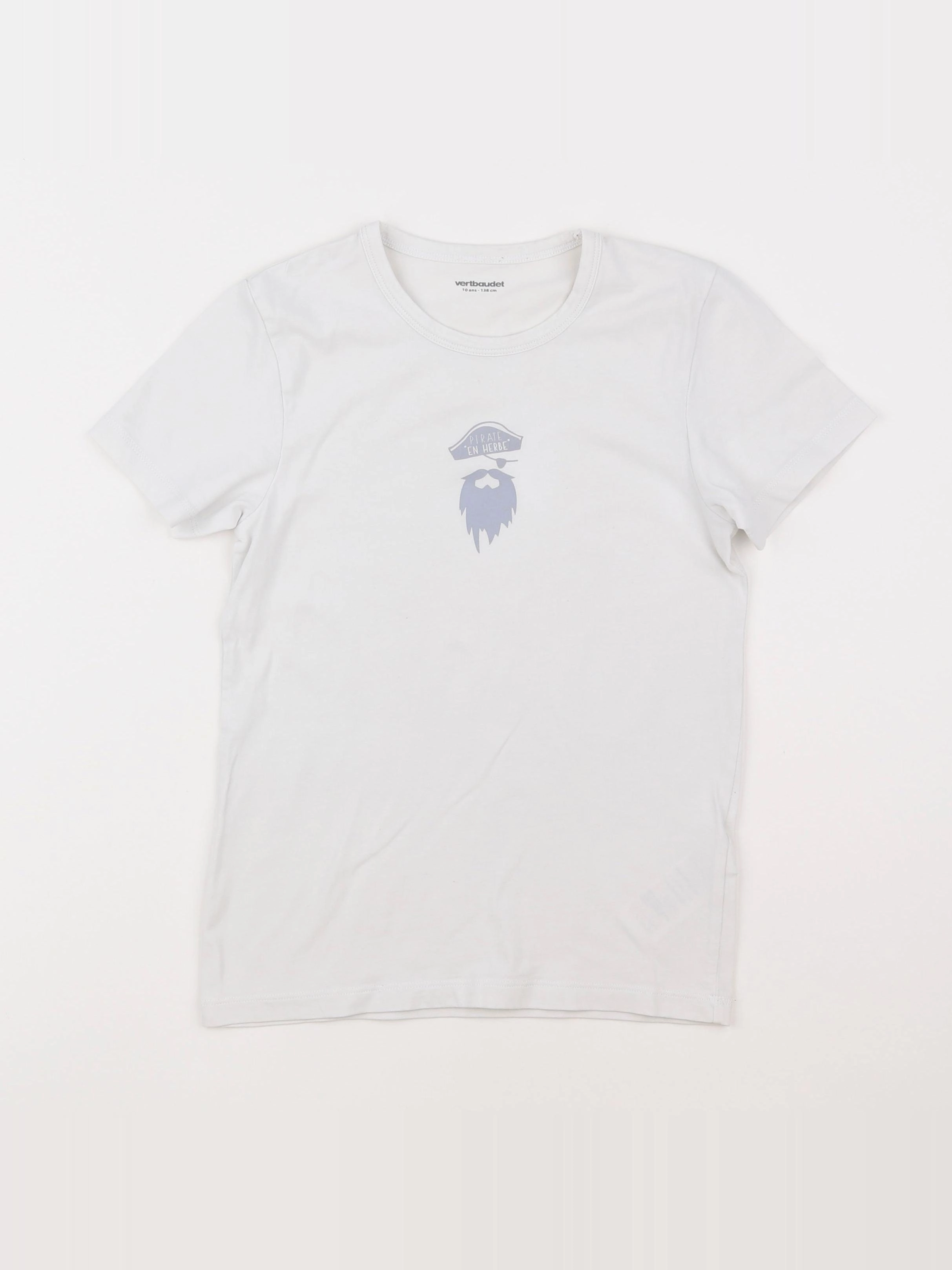 Vertbaudet - maillot de corps blanc - 10 ans
