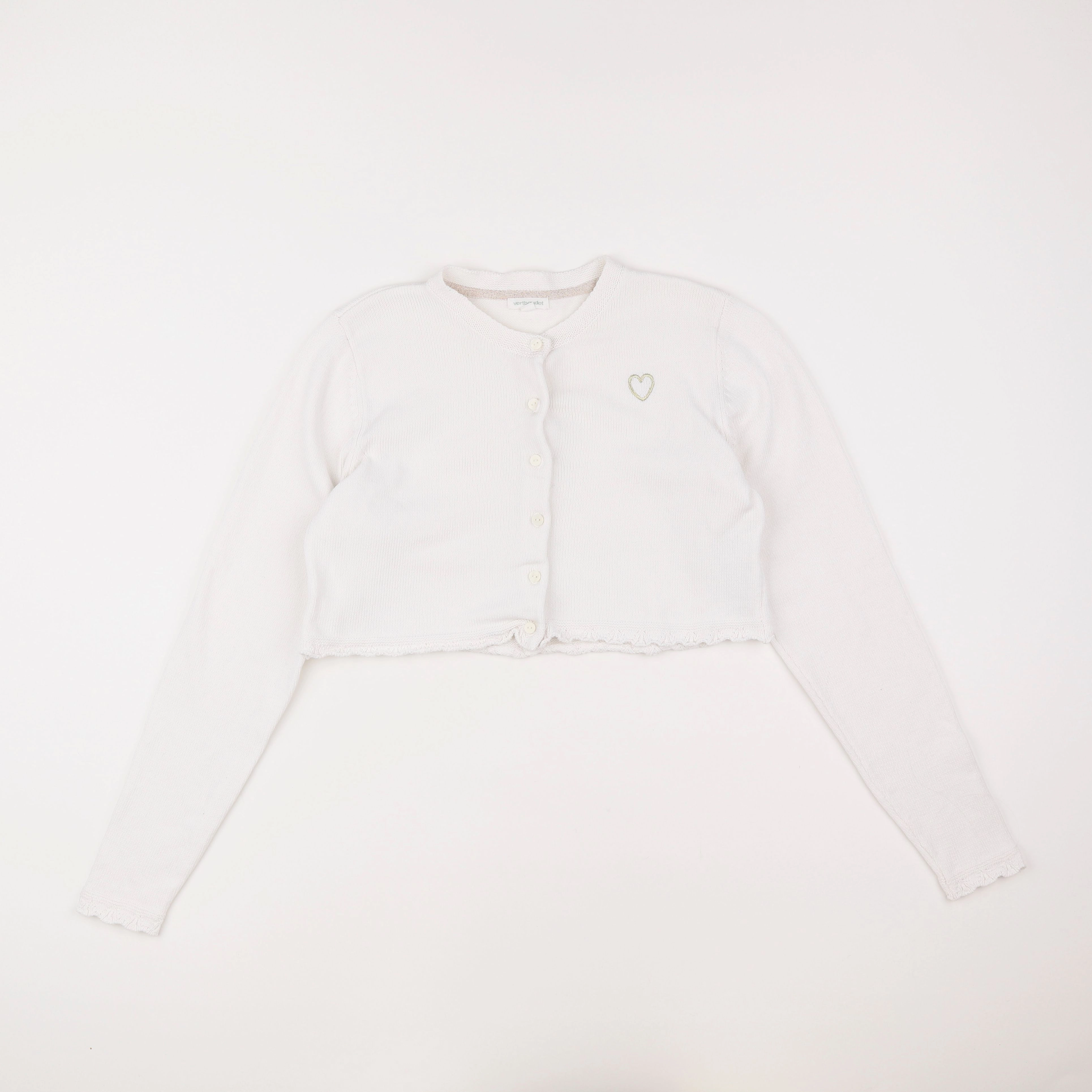 Vertbaudet - gilet blanc - 12 ans