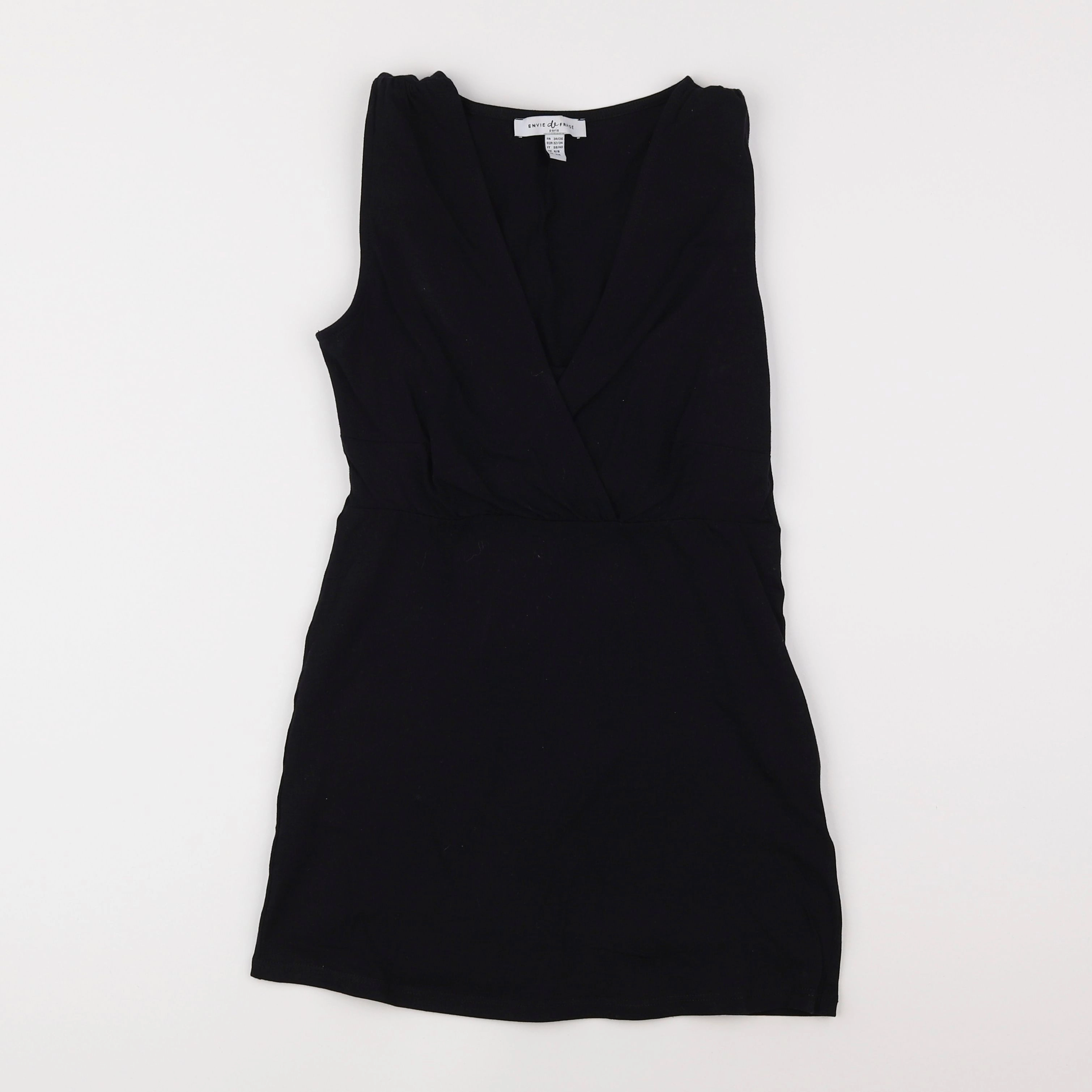 Envie de fraise - tee-shirt grossesse, allaitement noir - 34 à 36