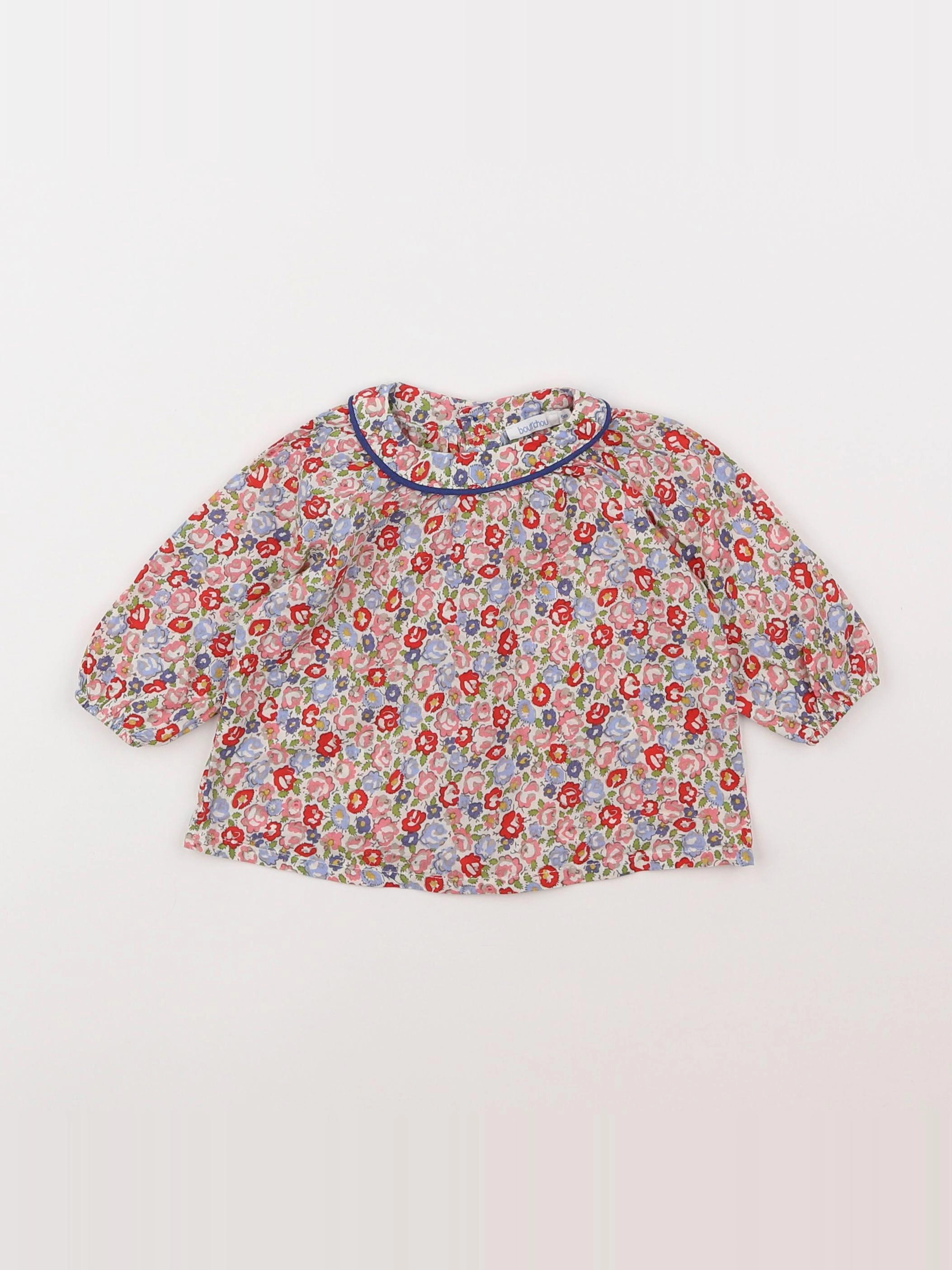 Boutchou - blouse multicolore - 6 mois