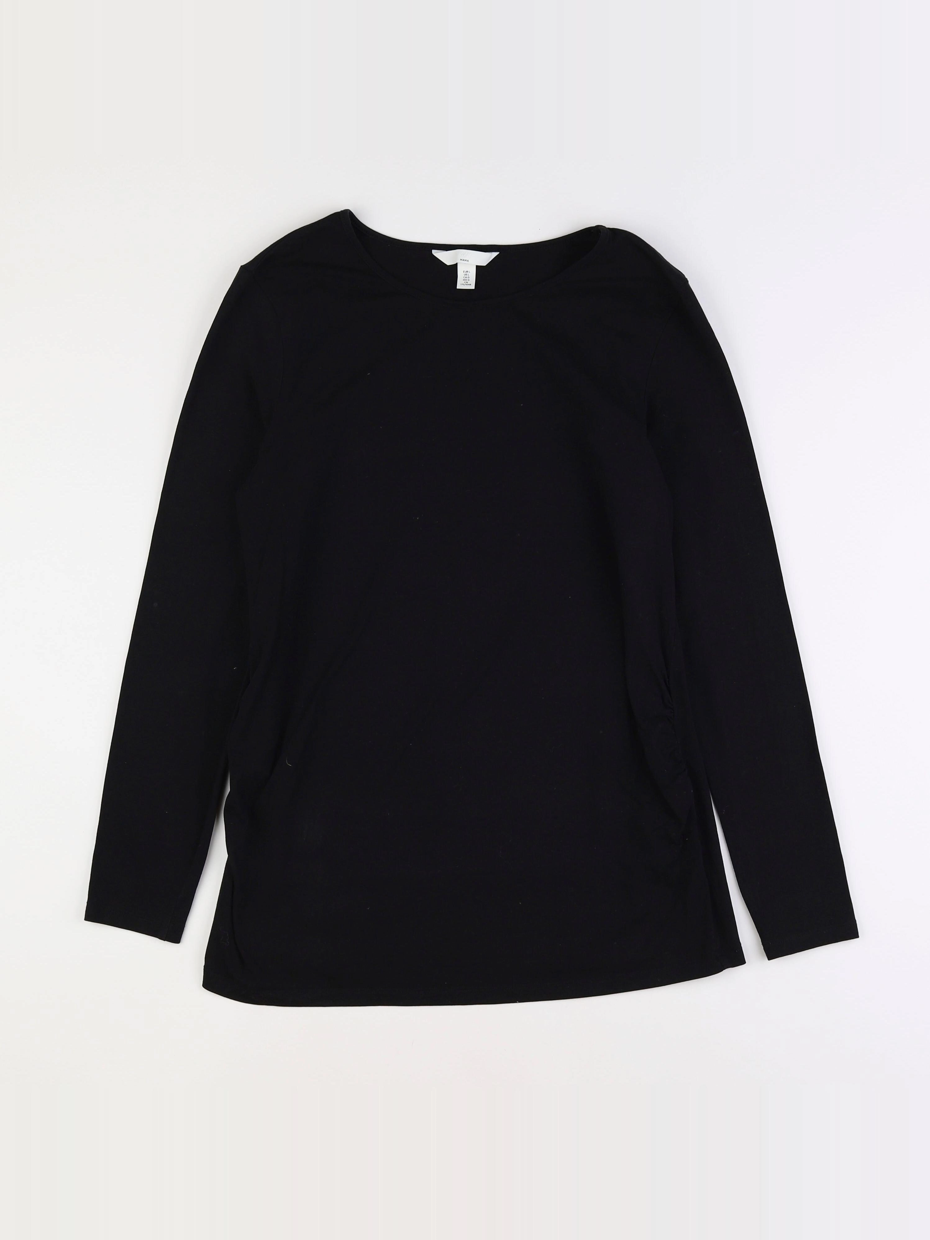 H&M - tee-shirt grossesse noir - 40 à 42