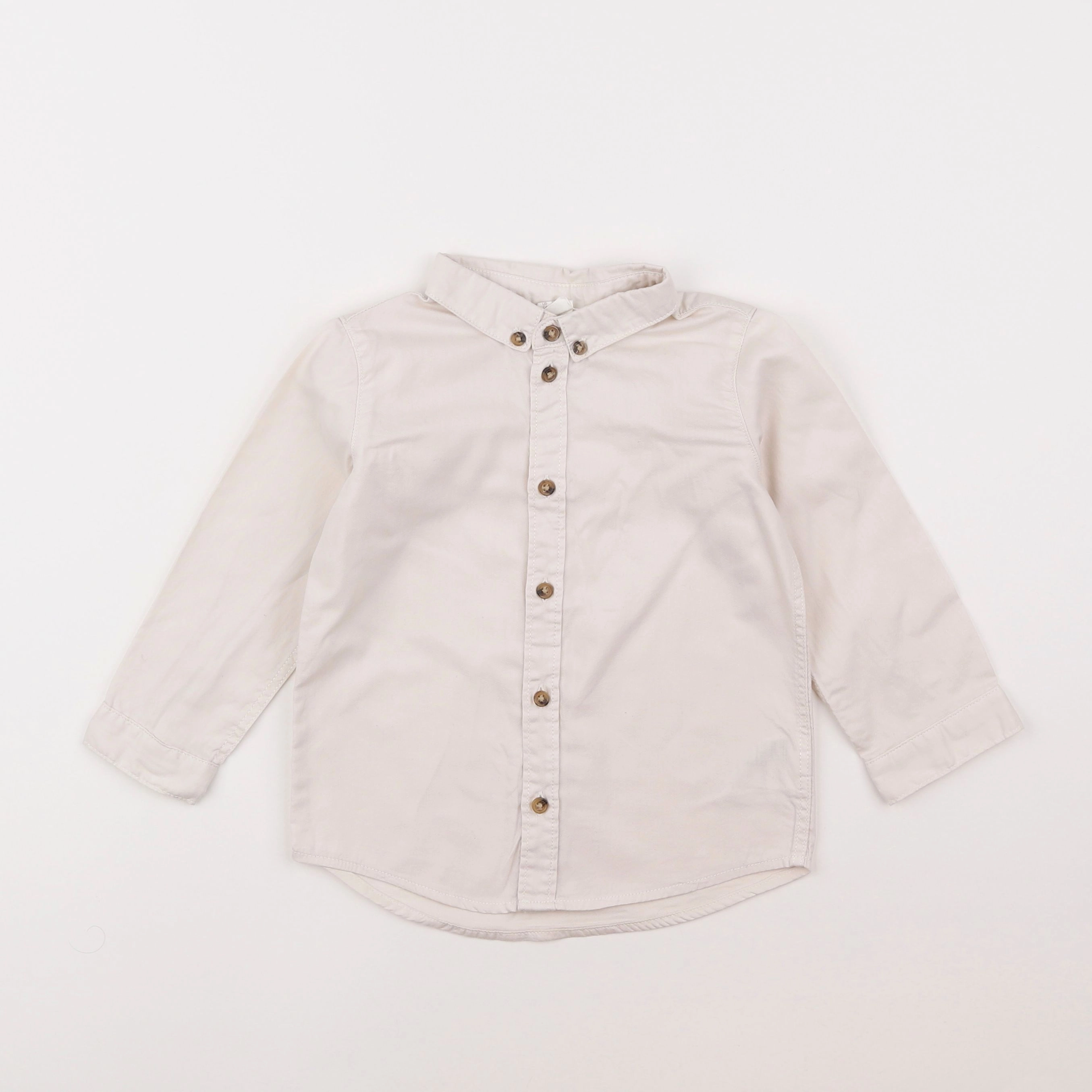 H&M - chemise beige - 2/3 ans