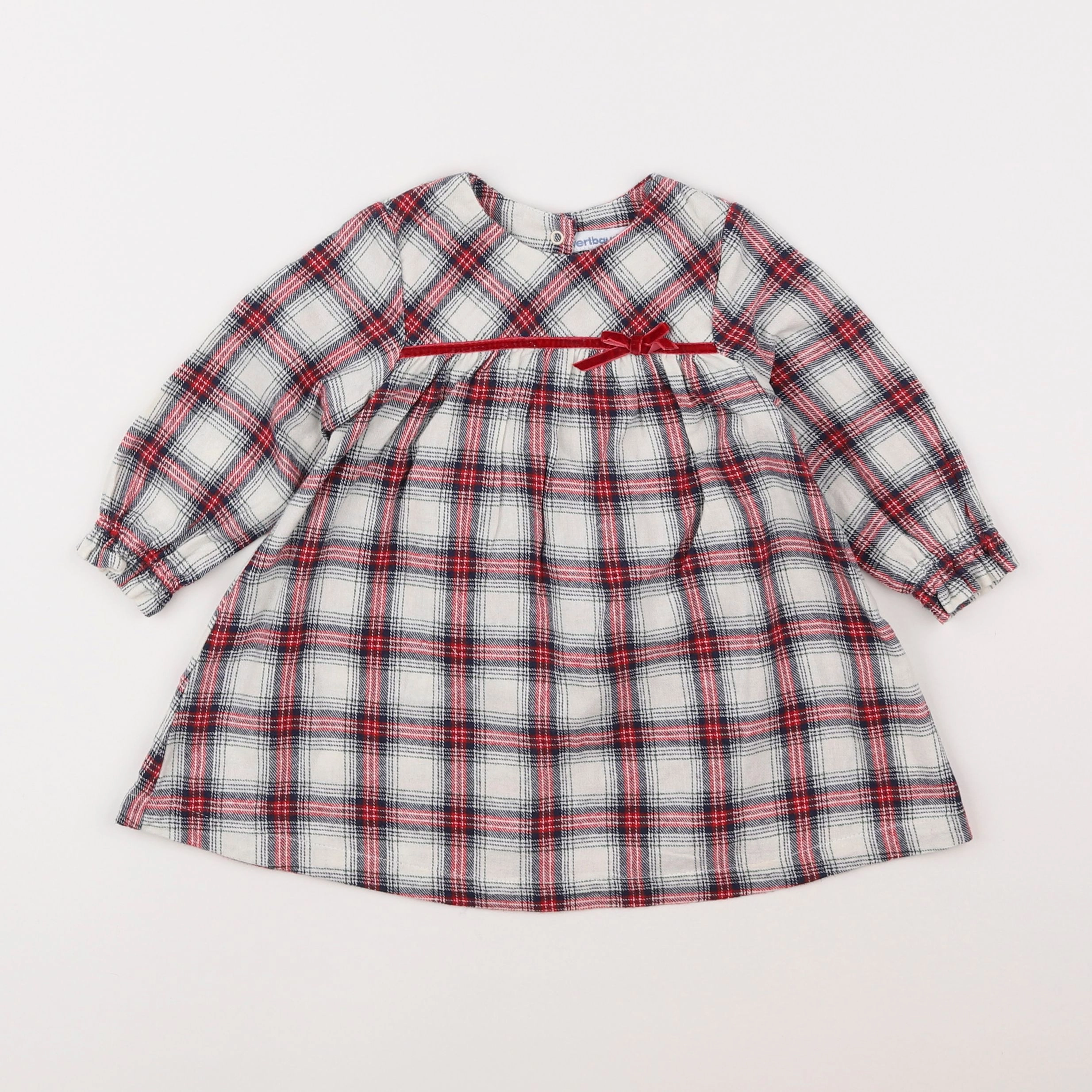 Vertbaudet - robe rouge - 12 mois