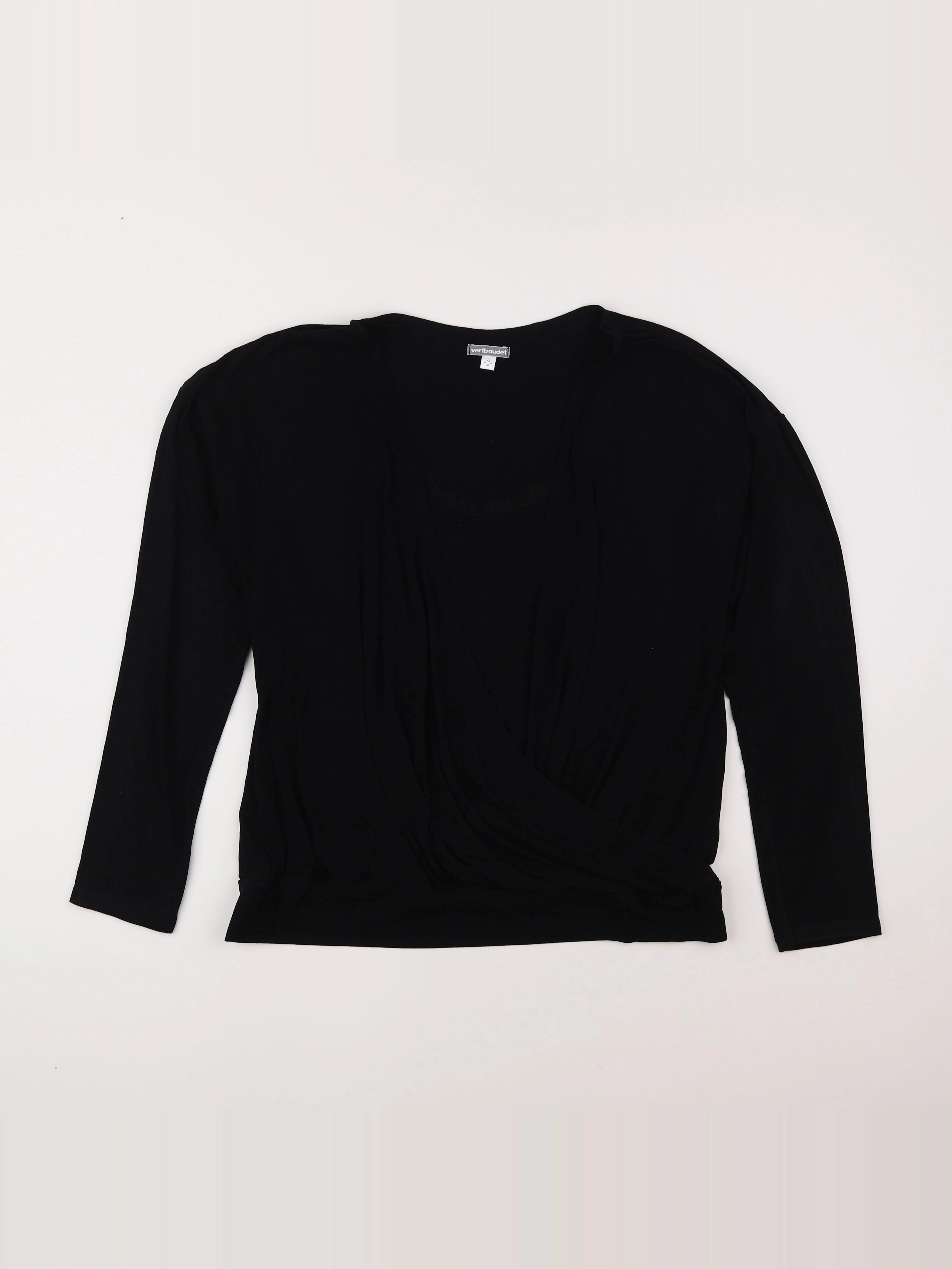 Vertbaudet - tee-shirt grossesse noir - 42 à 44